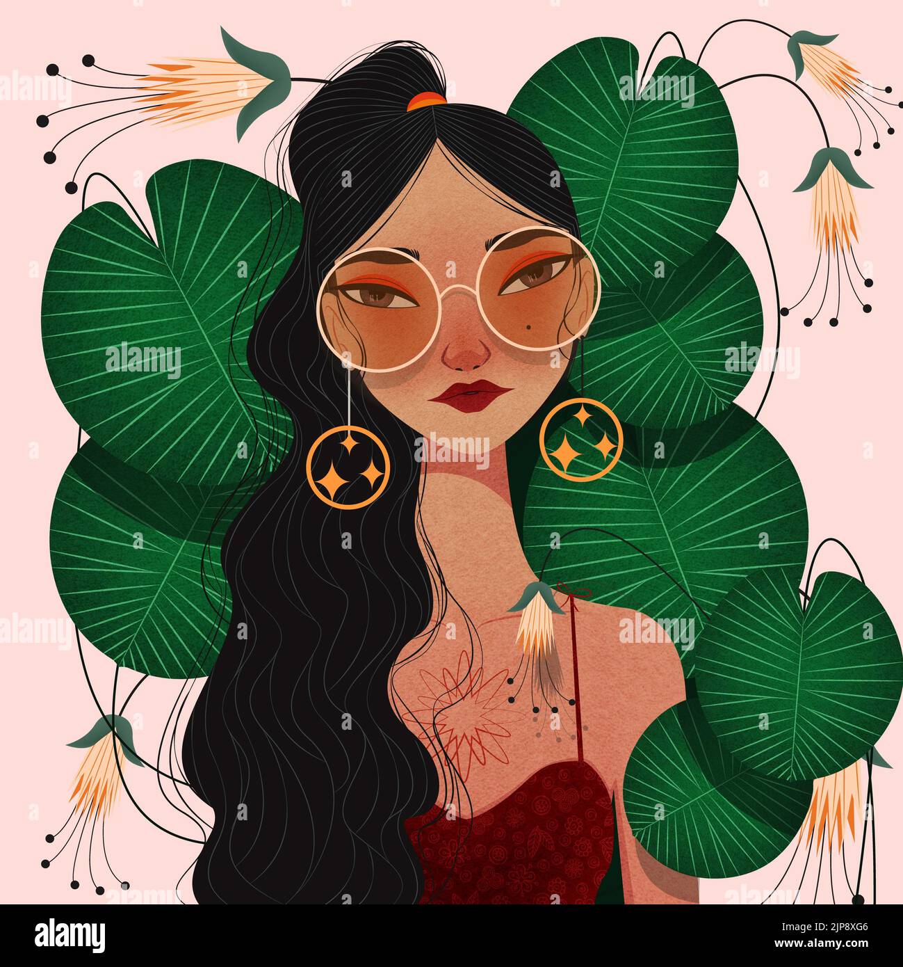 woman, illustration, drawing, portrait, female, ladies, lady, women