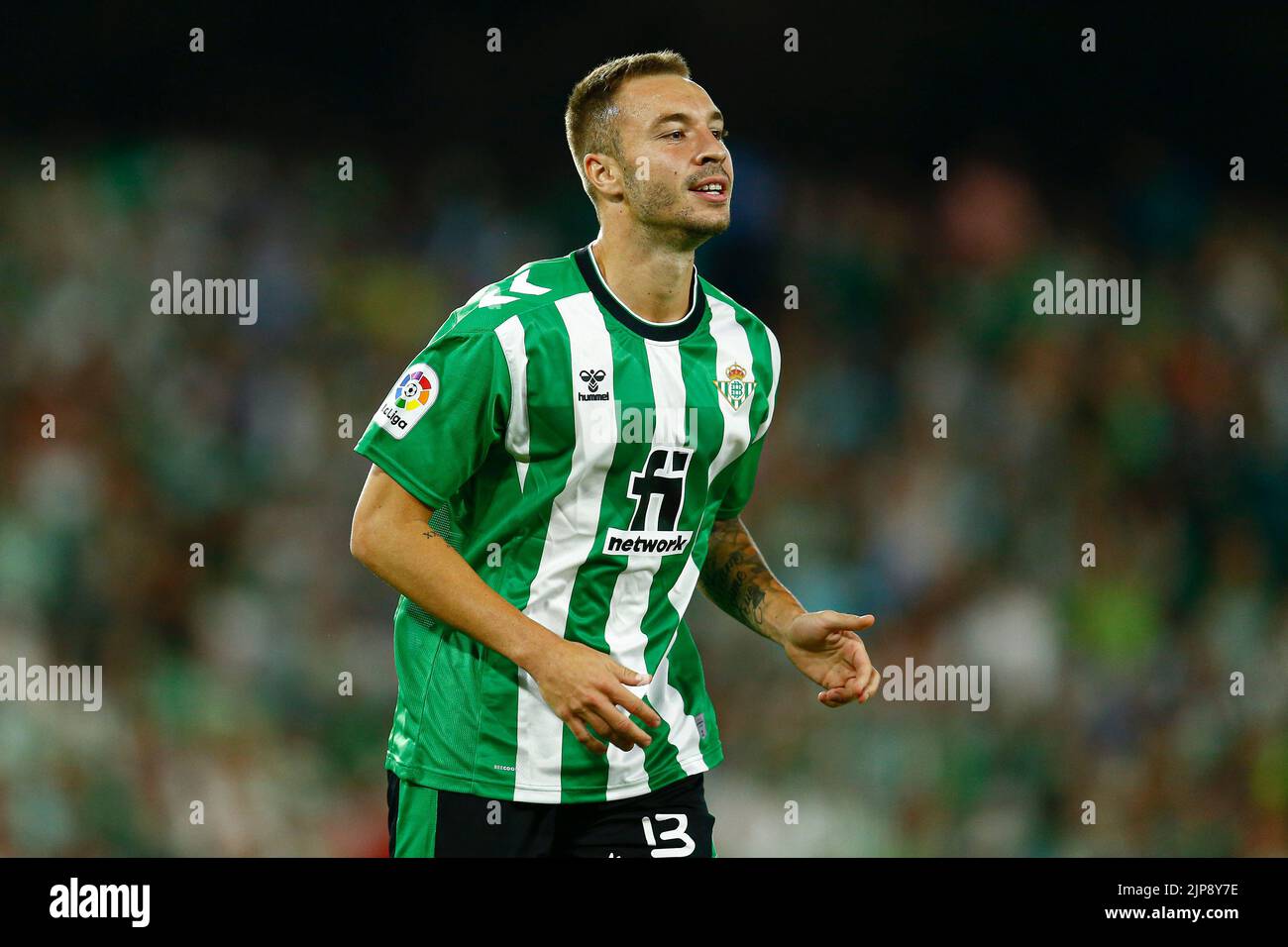 Loren Moron of Real Betis  during the La Liga match between Real Betis and Elche CF played at Benito Villamarin Stadium on August 15, 2022 in Sevilla, Spain. (Photo by Antonio Pozo / PRESSIN) Stock Photo