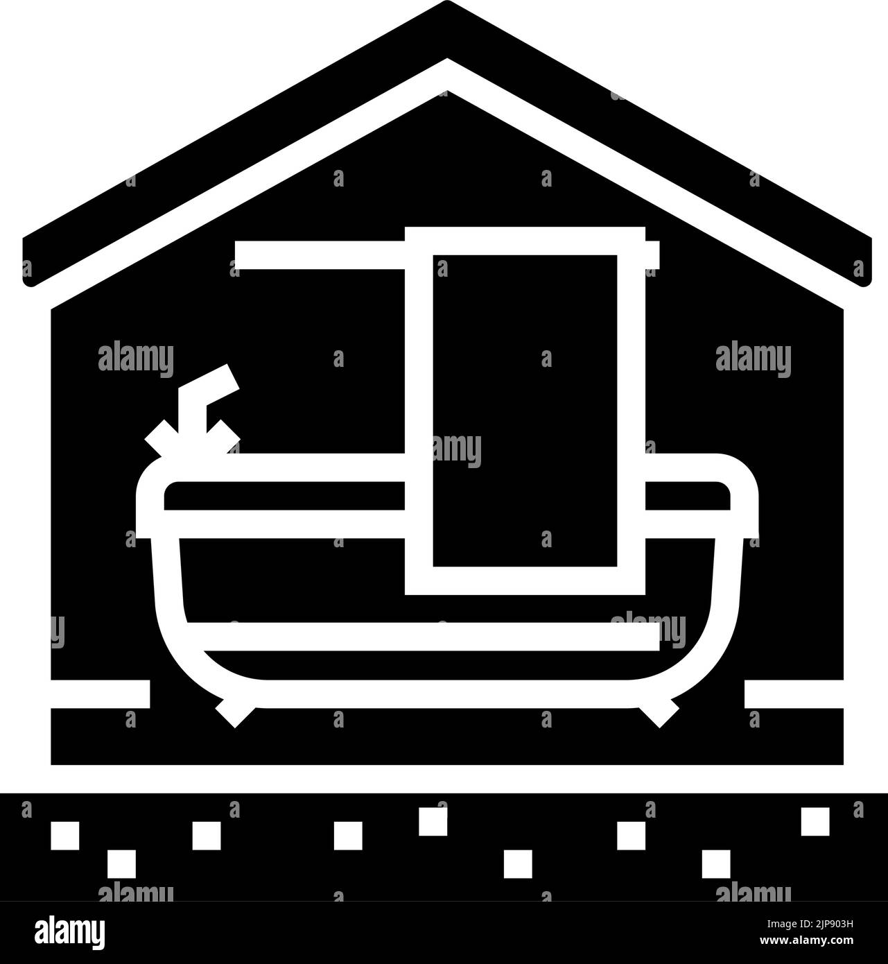 bathroom property estate home glyph icon vector illustration Stock ...