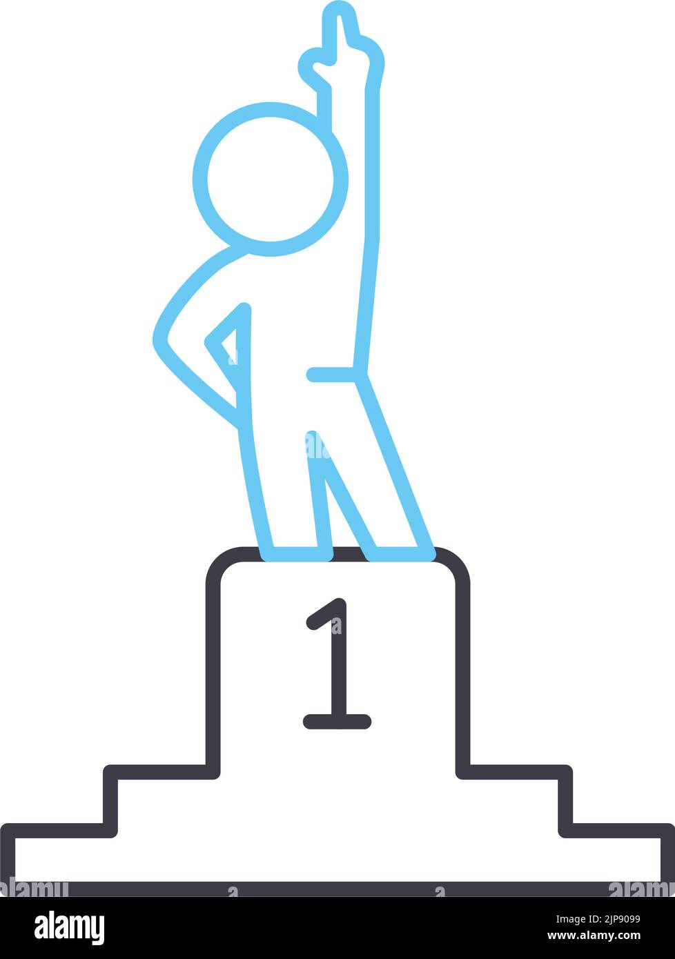 leader line icon, outline symbol, vector illustration, concept sign