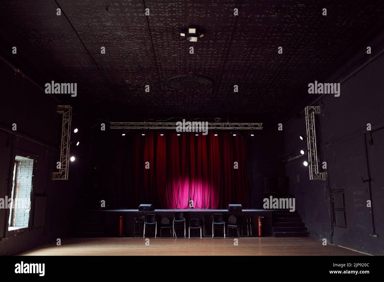 nobody, empty, stage, no person, without people, empties, stages Stock Photo