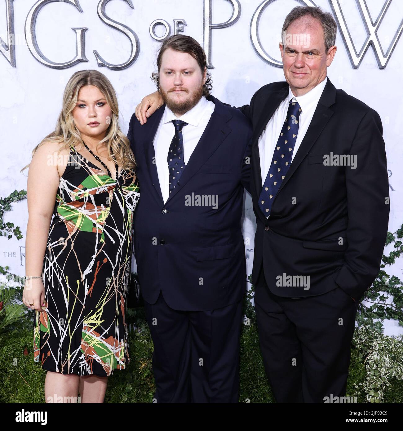 Culver City, United States. 15th Aug, 2022. CULVER CITY, LOS ANGELES,  CALIFORNIA, USA - AUGUST 15: Anna Tolkien, Nicholas Tolkien and Simon  Tolkien arrive at the Los Angeles Premiere Of Amazon Prime