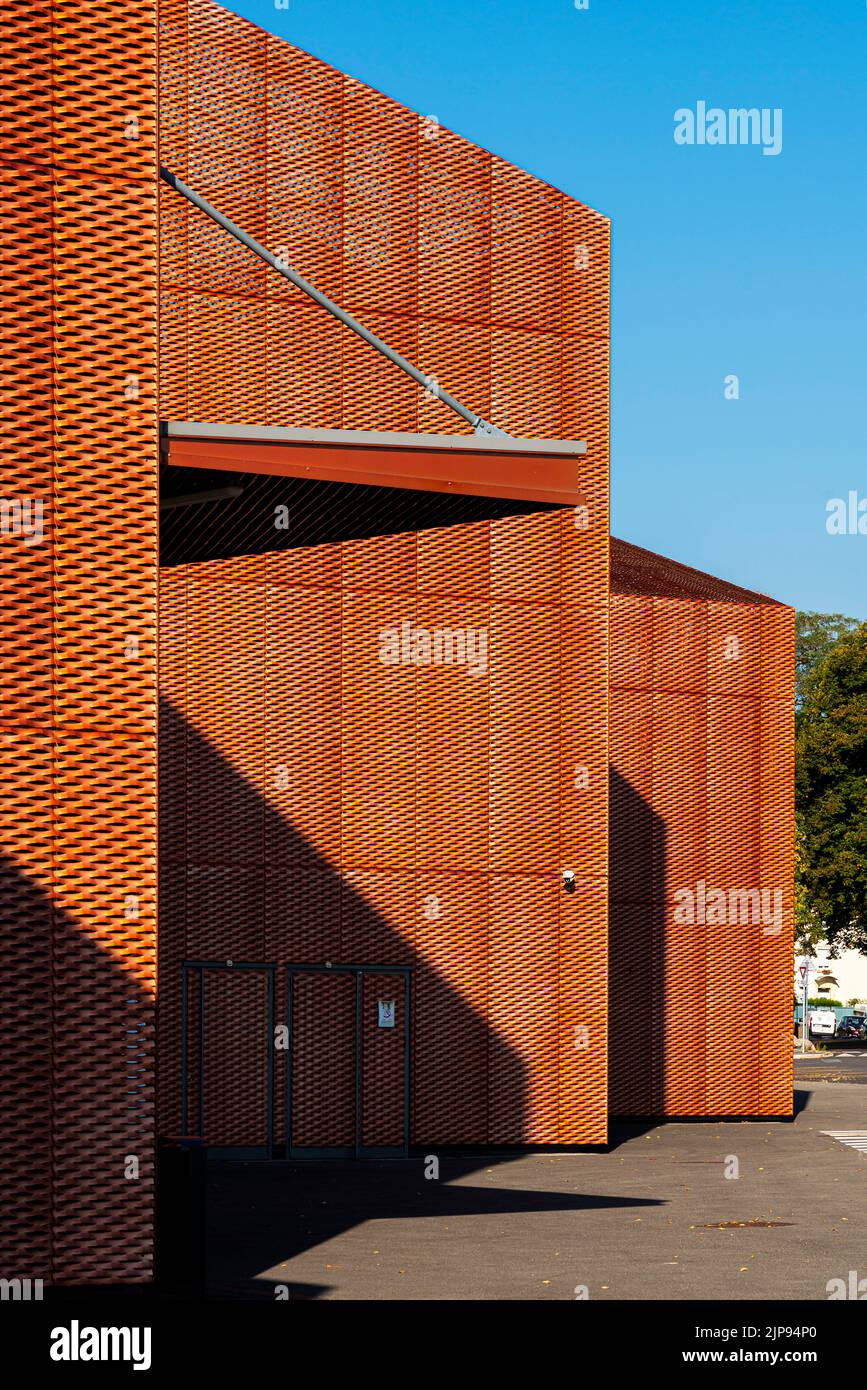 Forum Jean-Marie Zoelle, Cultural and Sports Forum, Saint-Louis, metropolitan area of Basel, Alsace, France. Stock Photo