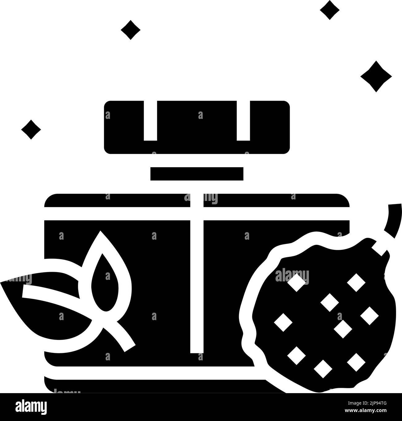 fresh notes perfume glyph icon vector illustration Stock Vector Image ...