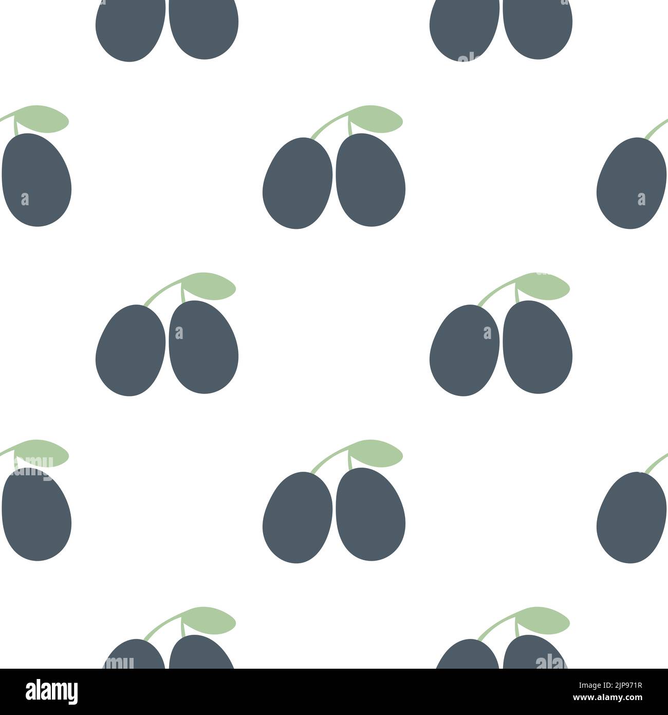 Plums hand drawn seamless pattern vector illustration Stock Vector ...