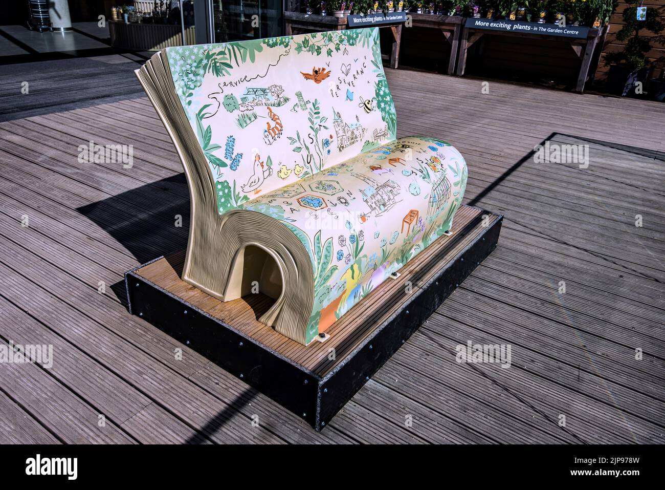 Book shaped seat rhs bridgewater hires stock photography and images