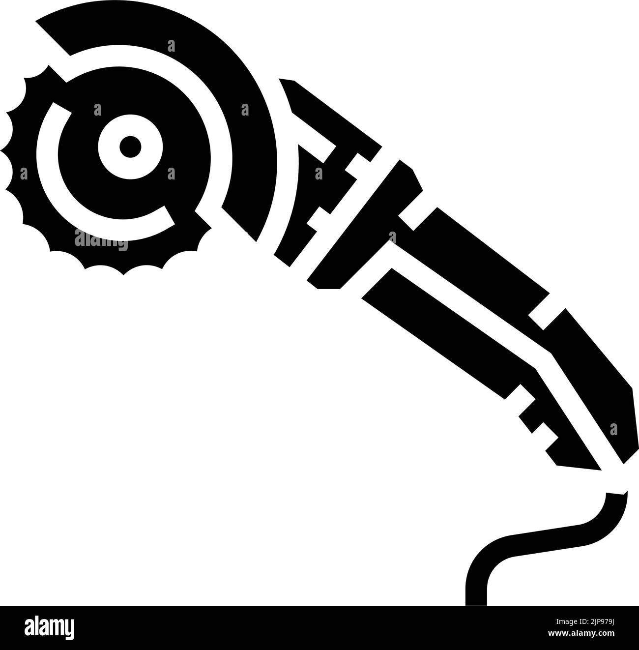 saw tool repair glyph icon vector illustration Stock Vector Image & Art