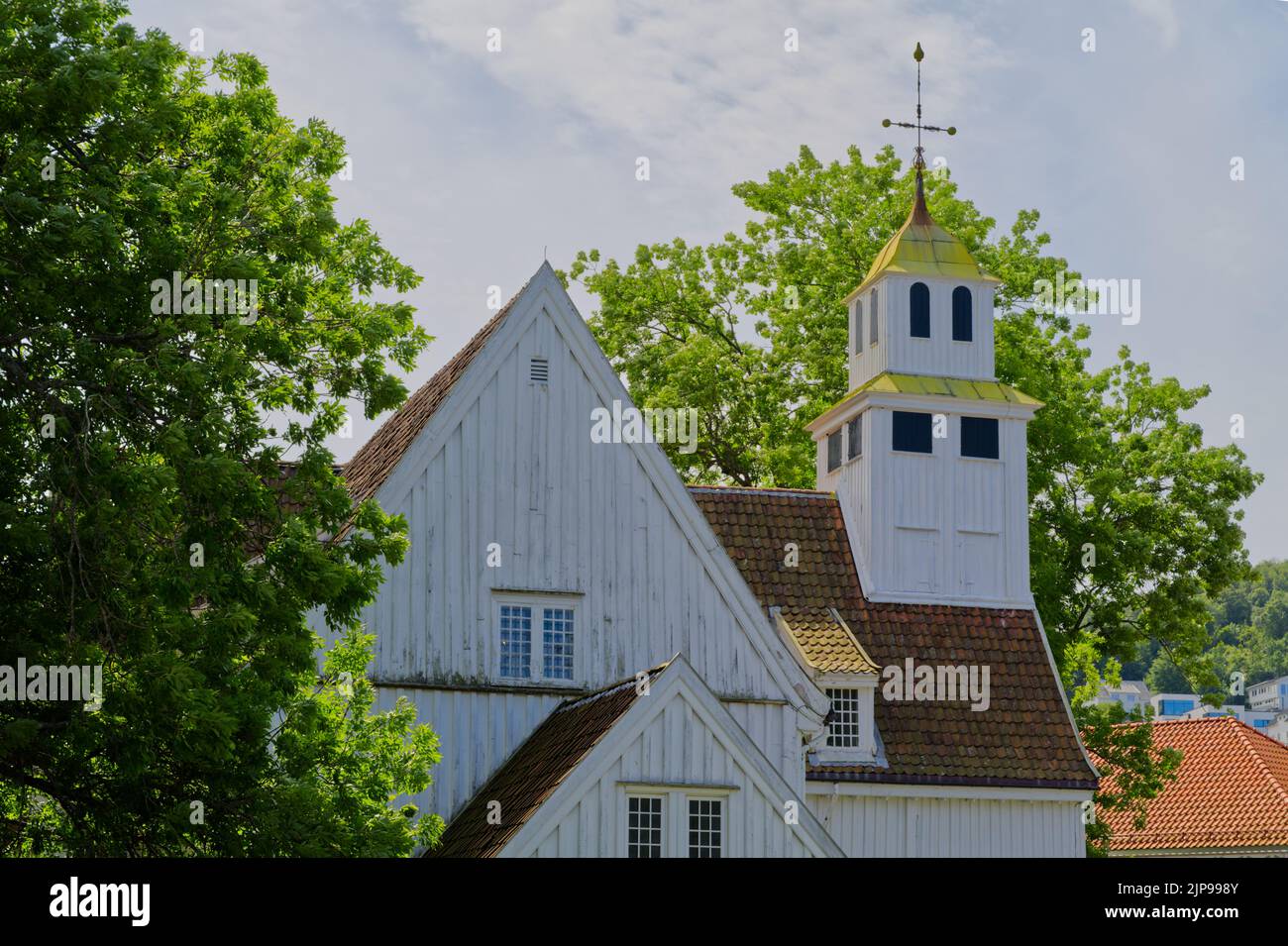 Church in Egersund Norway historical in Europe nordic country Stock Photo