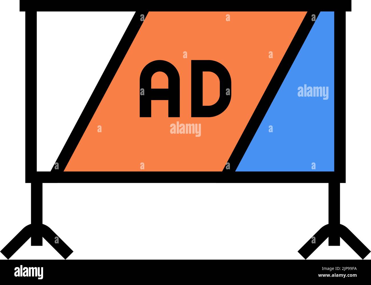 projection screen color icon vector illustration Stock Vector Image