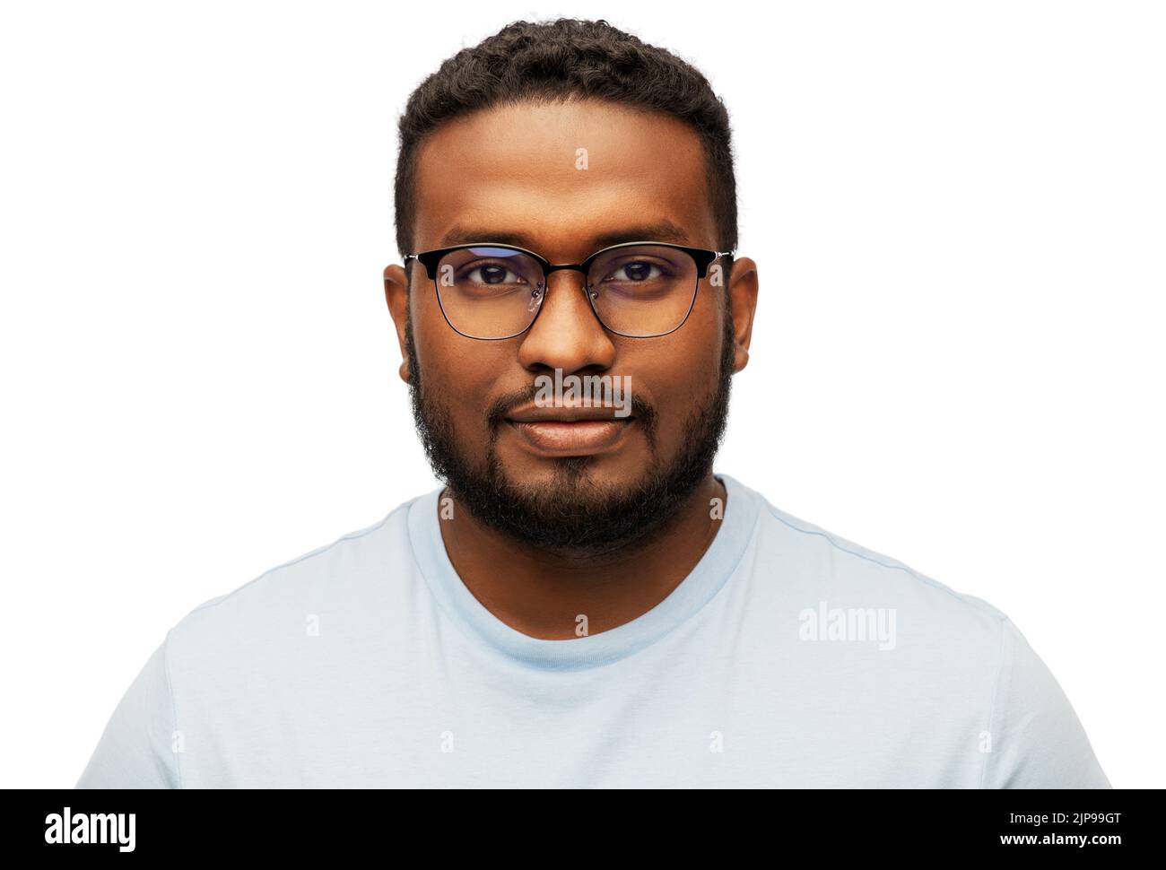 african-man-glasses-serious-isolated-hi-res-stock-photography-and