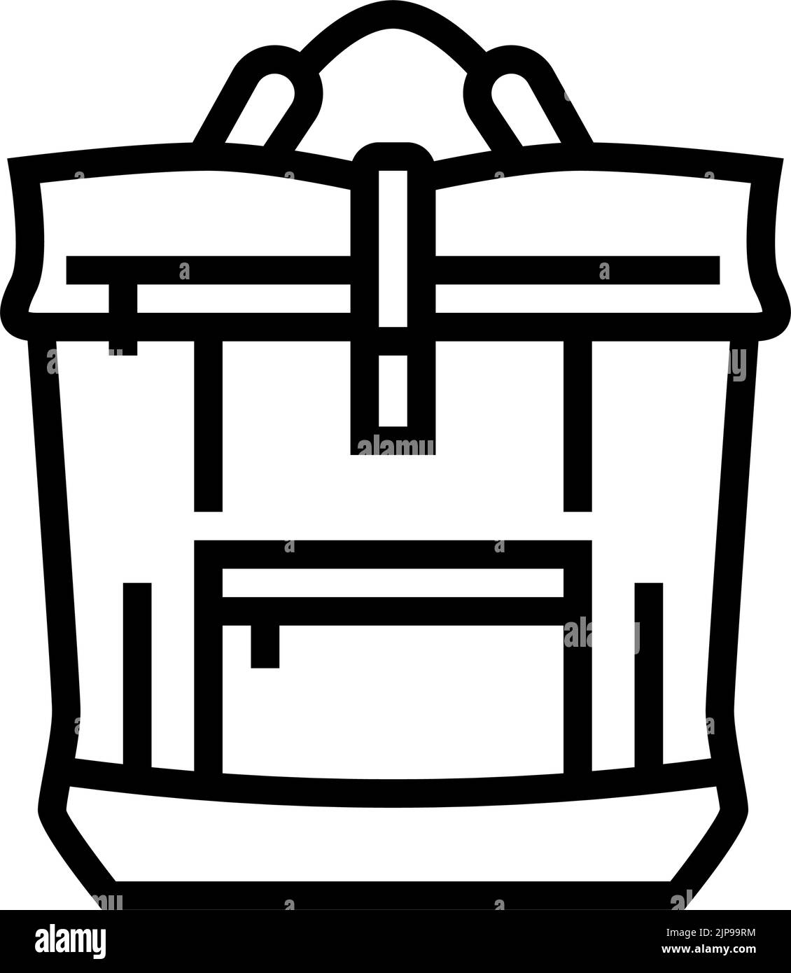 luggage bag woman line icon vector illustration Stock Vector Image ...