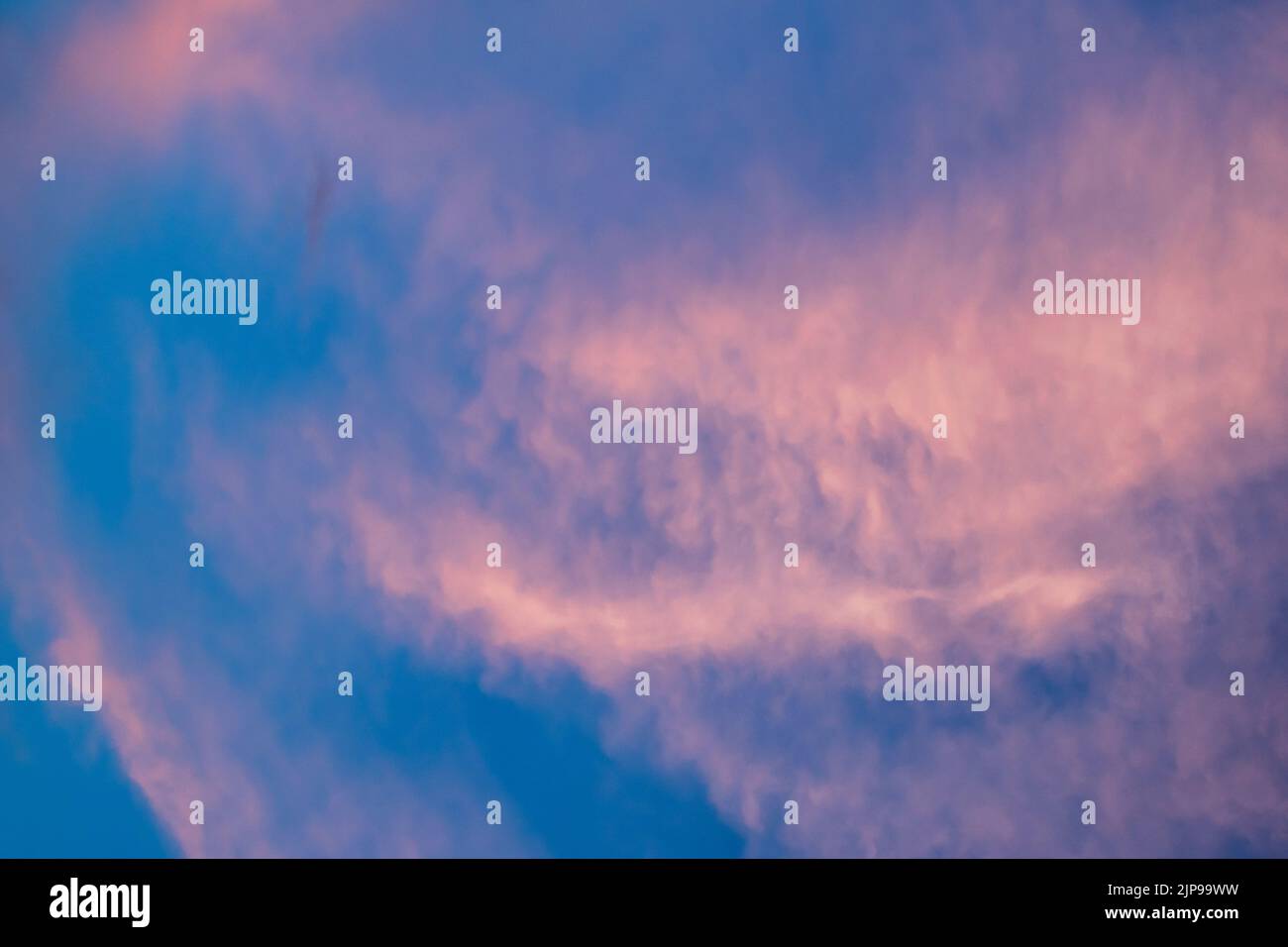 Expressive dramatic cloudscape with vibrant colors Stock Photo