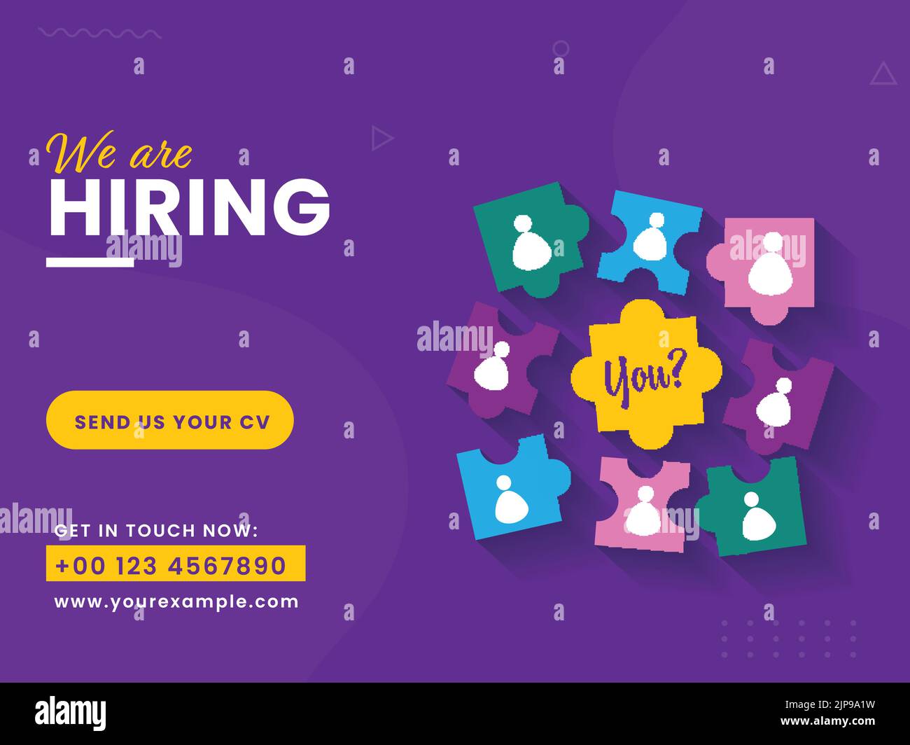 Hiring or Recruitment Advertising can be used as poster, job hiring