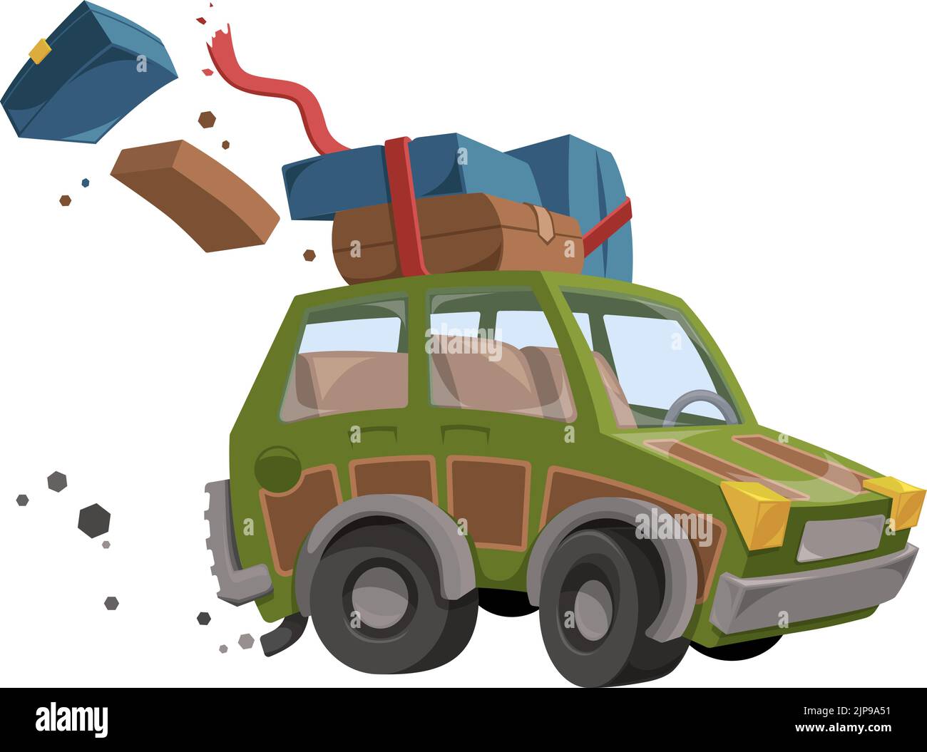 Isolated Vehicle Family Truckster Vector Car Icon Stock Vector
