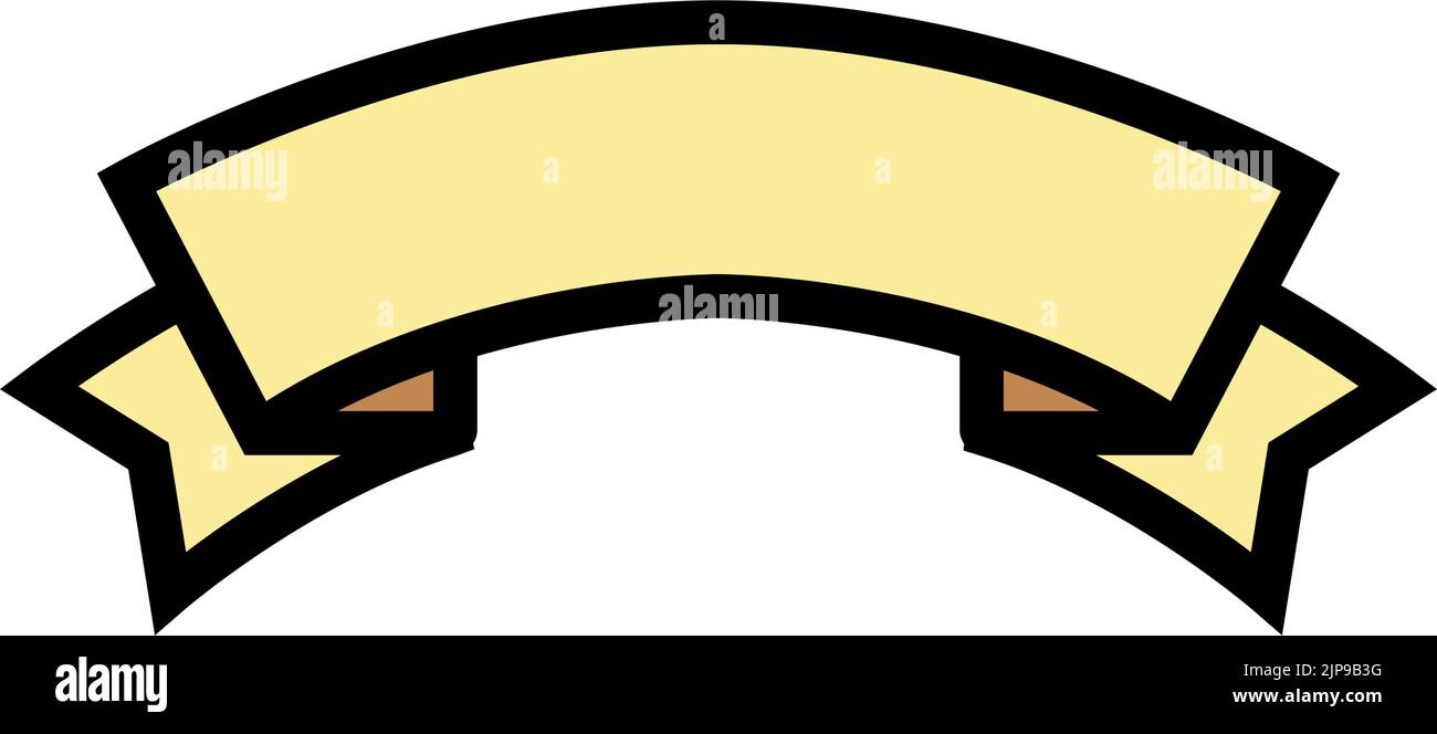 template ribbon banner design color icon vector illustration Stock ...