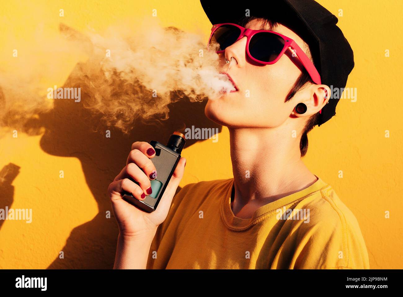 cool, smoke, elektrische zigarette, vaporizer, cools, smokes Stock Photo