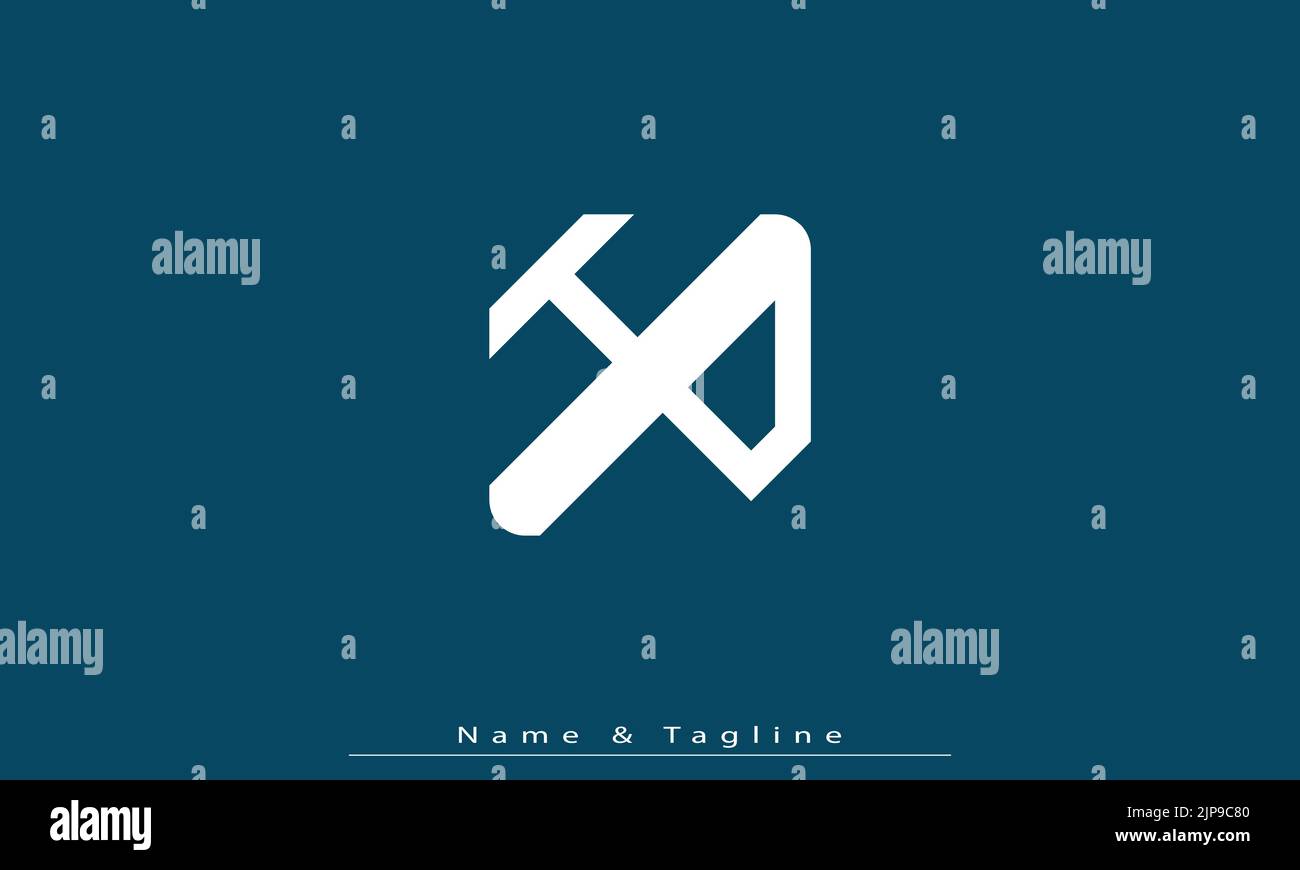 Alphabet letters Initials Monogram logo HP , PH Stock Vector