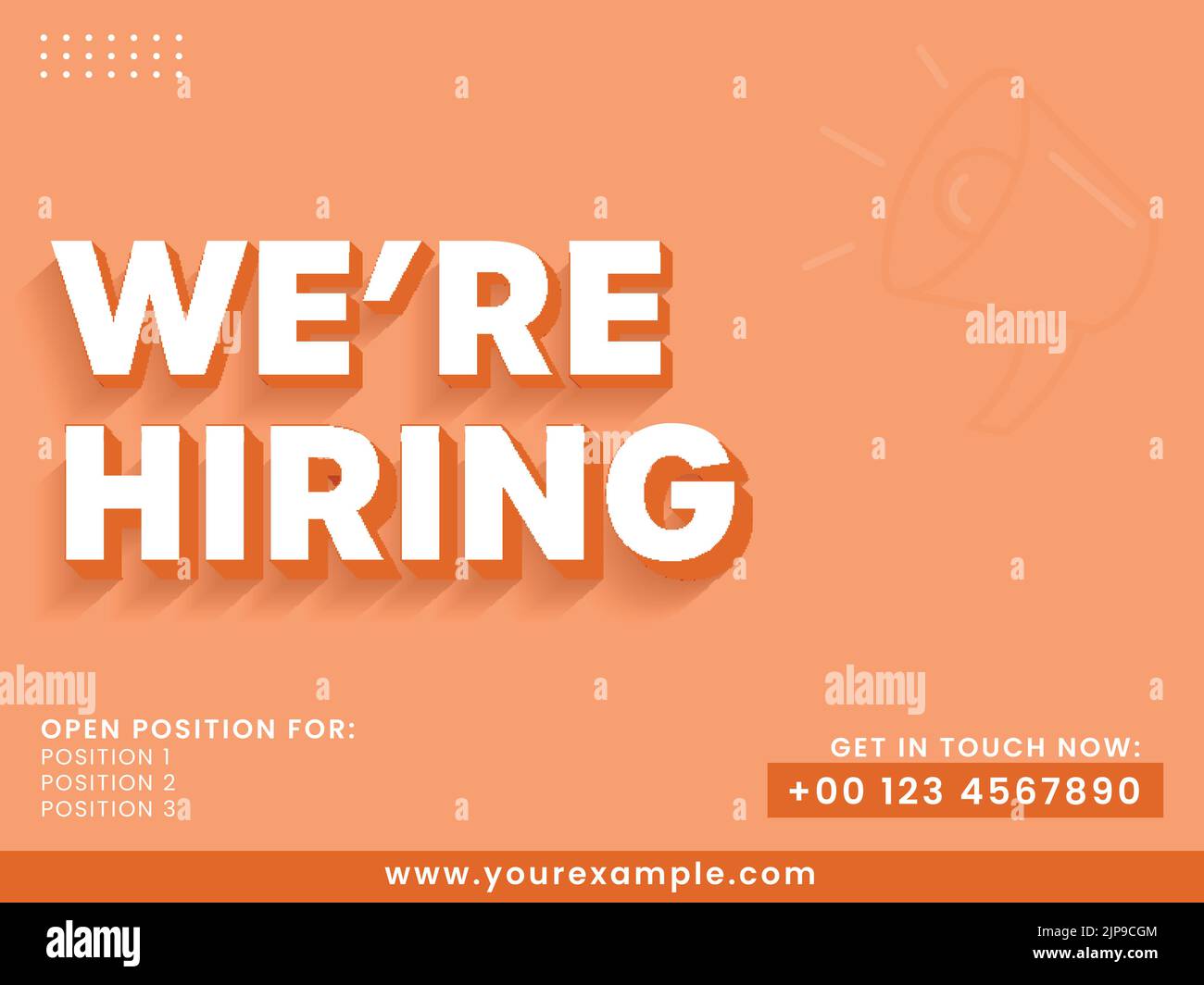 Hiring or Recruitment Advertising can be used as poster, job hiring