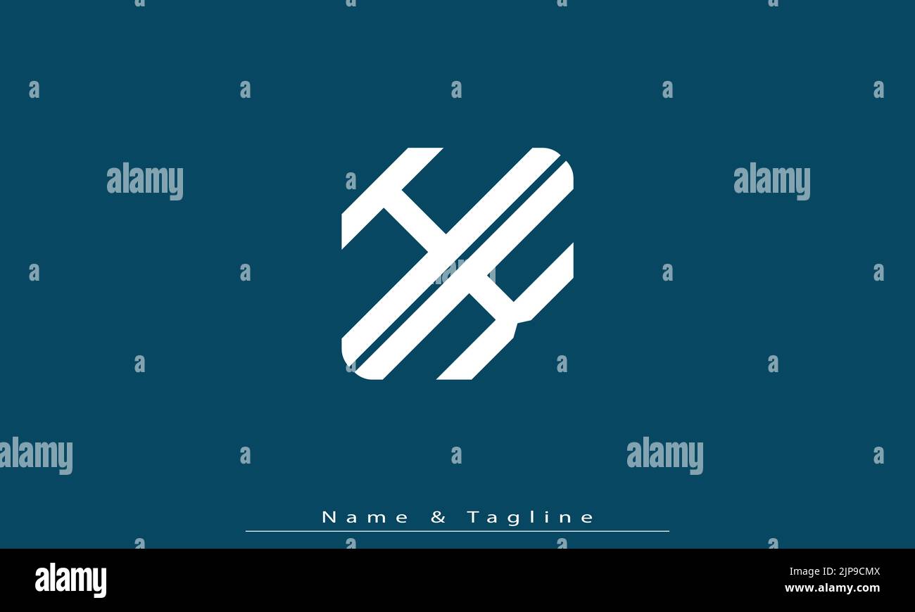 Alphabet letters Initials Monogram logo HK , KH Stock Vector