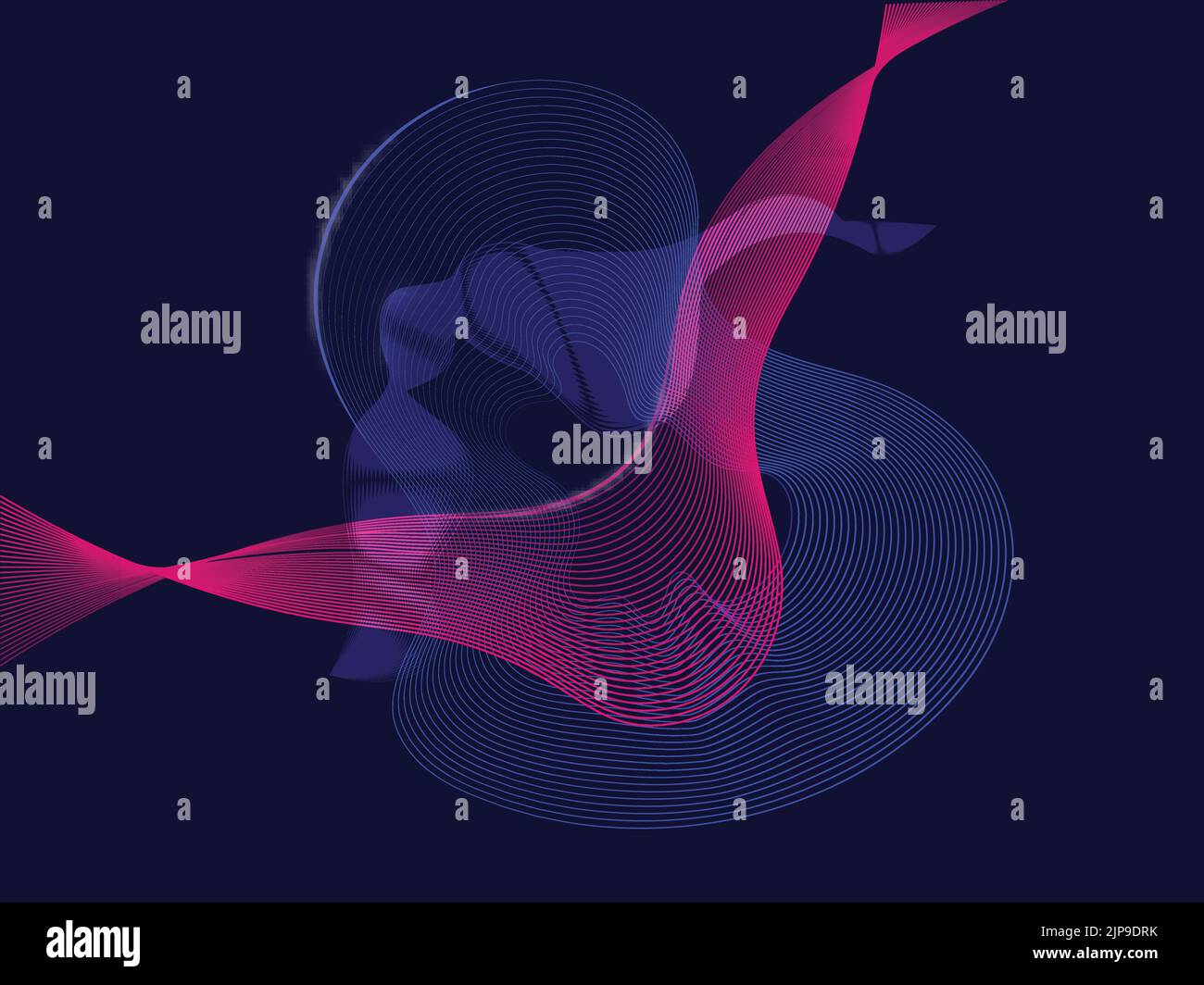 Abstract Wavy Lines Motion Background In Pink And Blue Color ...