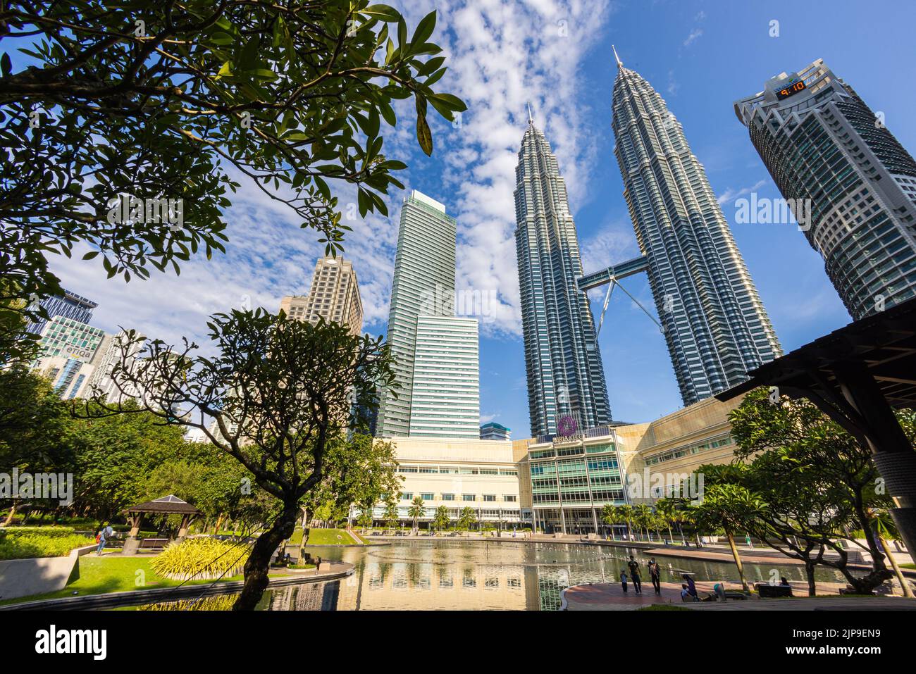 Kuala Lumpur, Malaysia August 13, 2022 View of the Twin Towers