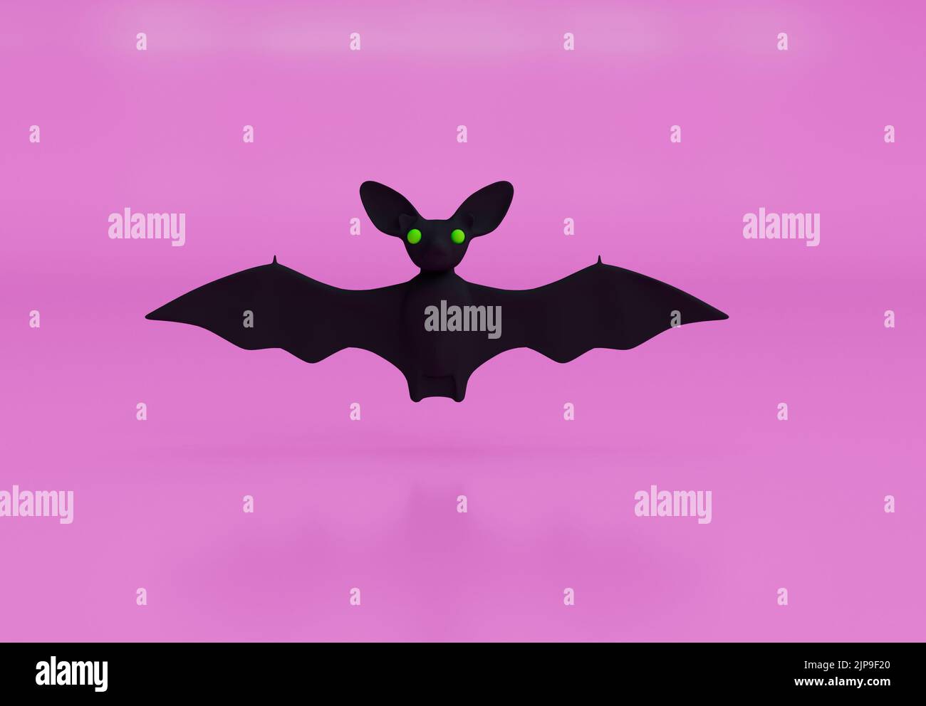 Evil bat Flying. bat Halloween background. Bat cartoon 3d render ...