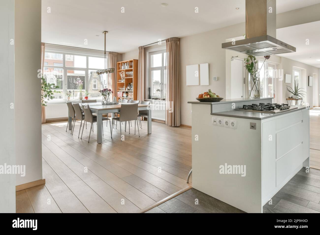 apartment, dining room, kitchen island, open plan, sitzbereich ... - Elite Private Kitchen Apartments With Dining Space
