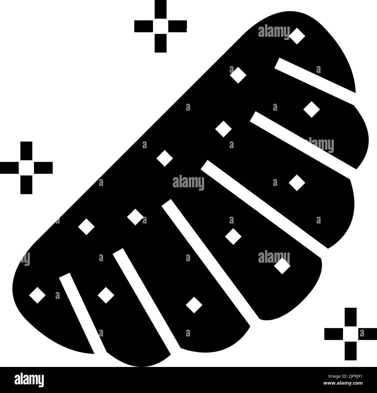 orange jelly candy gummy glyph icon vector illustration Stock Vector