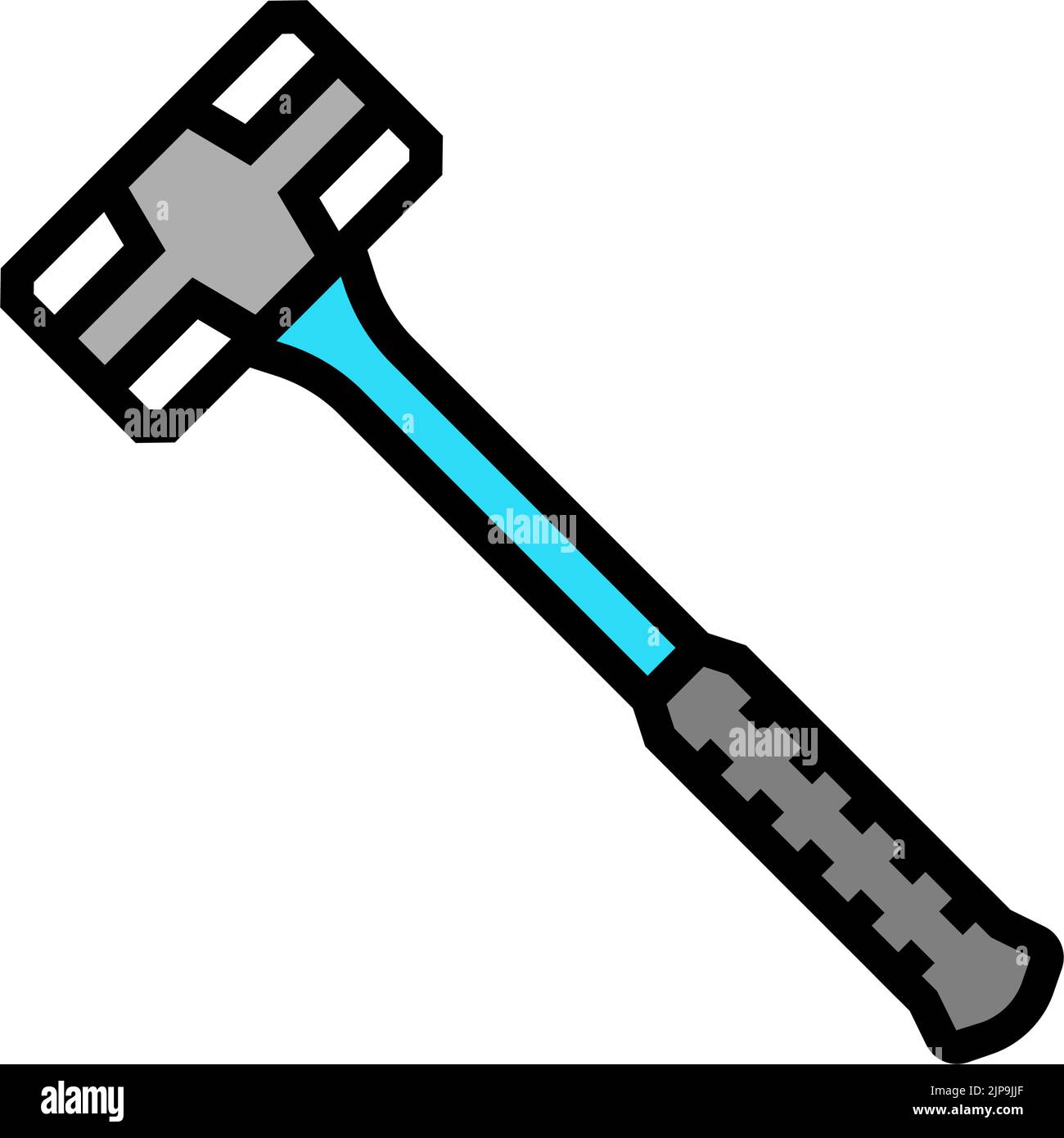 hammer tool repair color icon vector illustration Stock Vector Image ...
