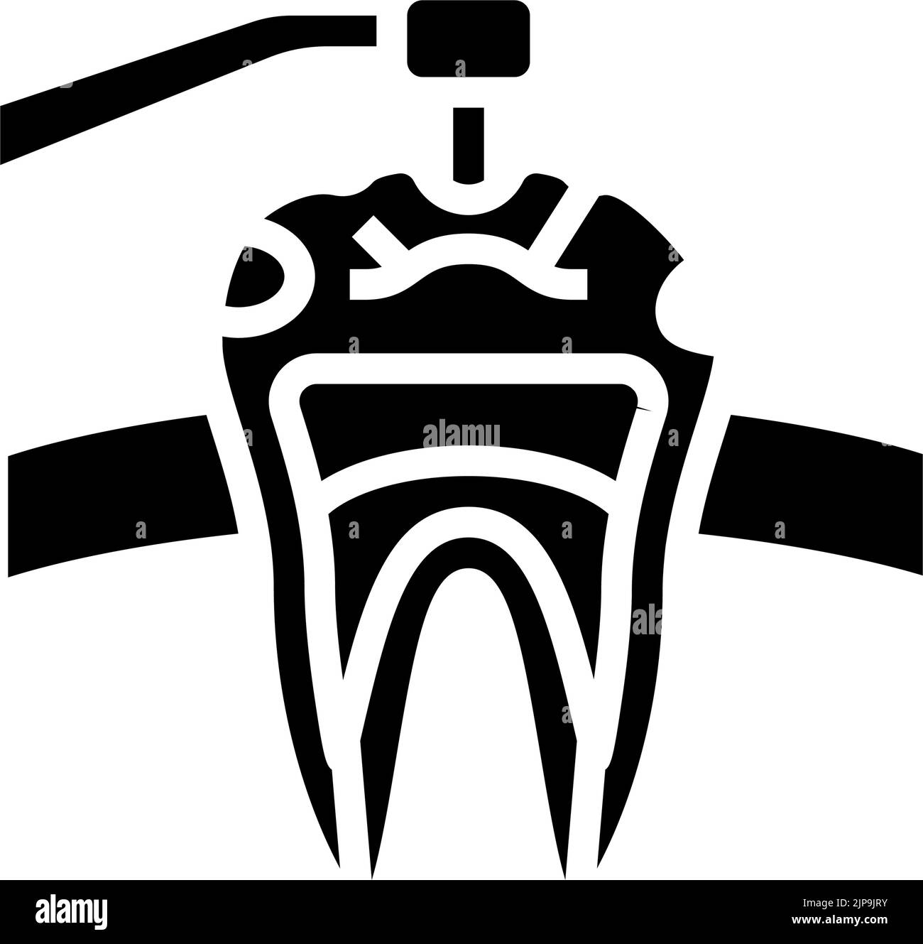 caries treatment glyph icon vector illustration Stock Vector Image ...
