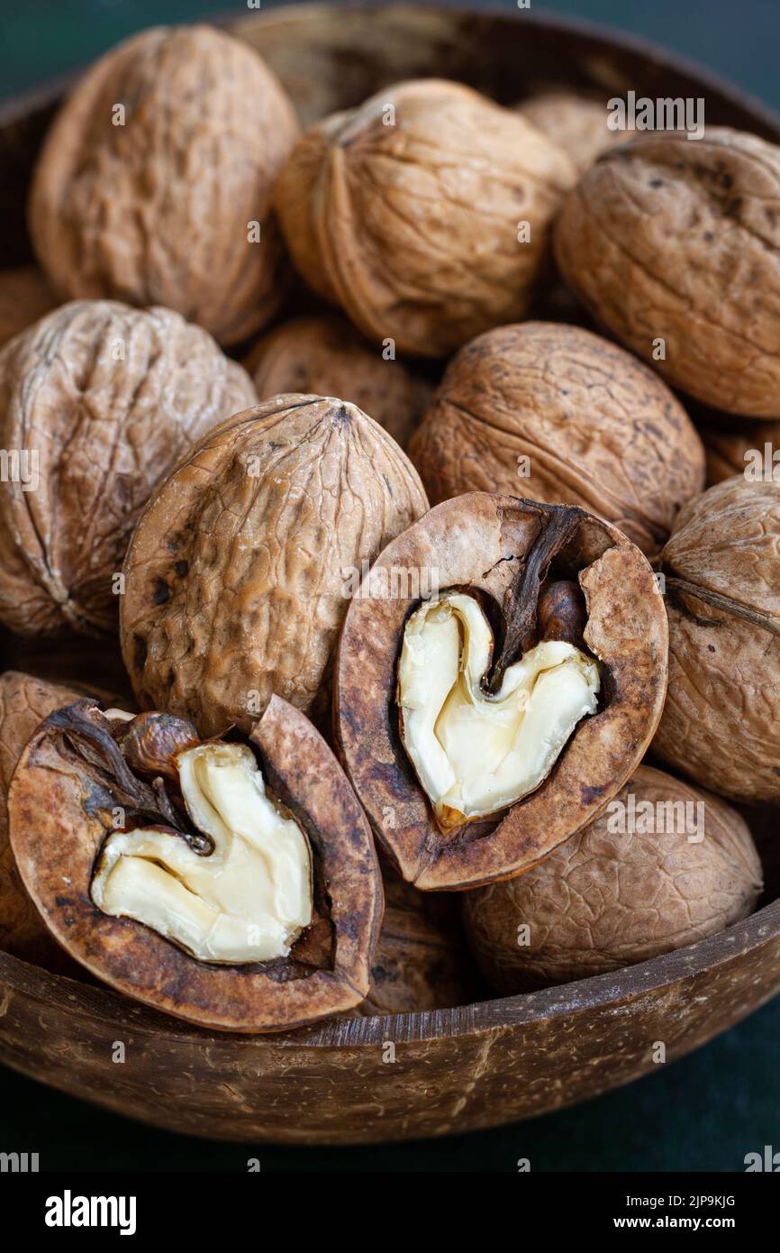 walnut, half, walnuts, halfs Stock Photo Alamy