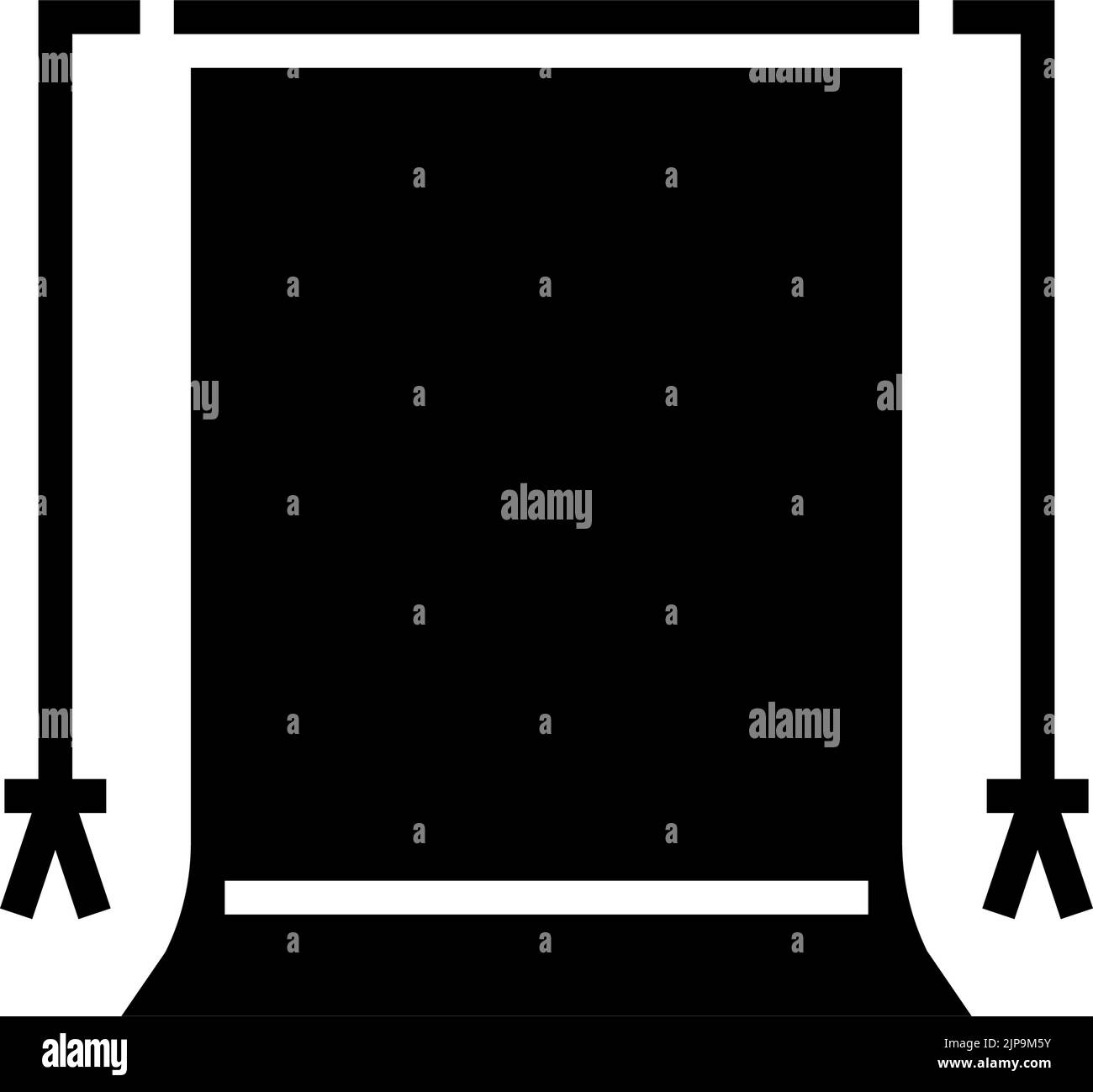 green chroma key glyph icon vector illustration Stock Vector Image