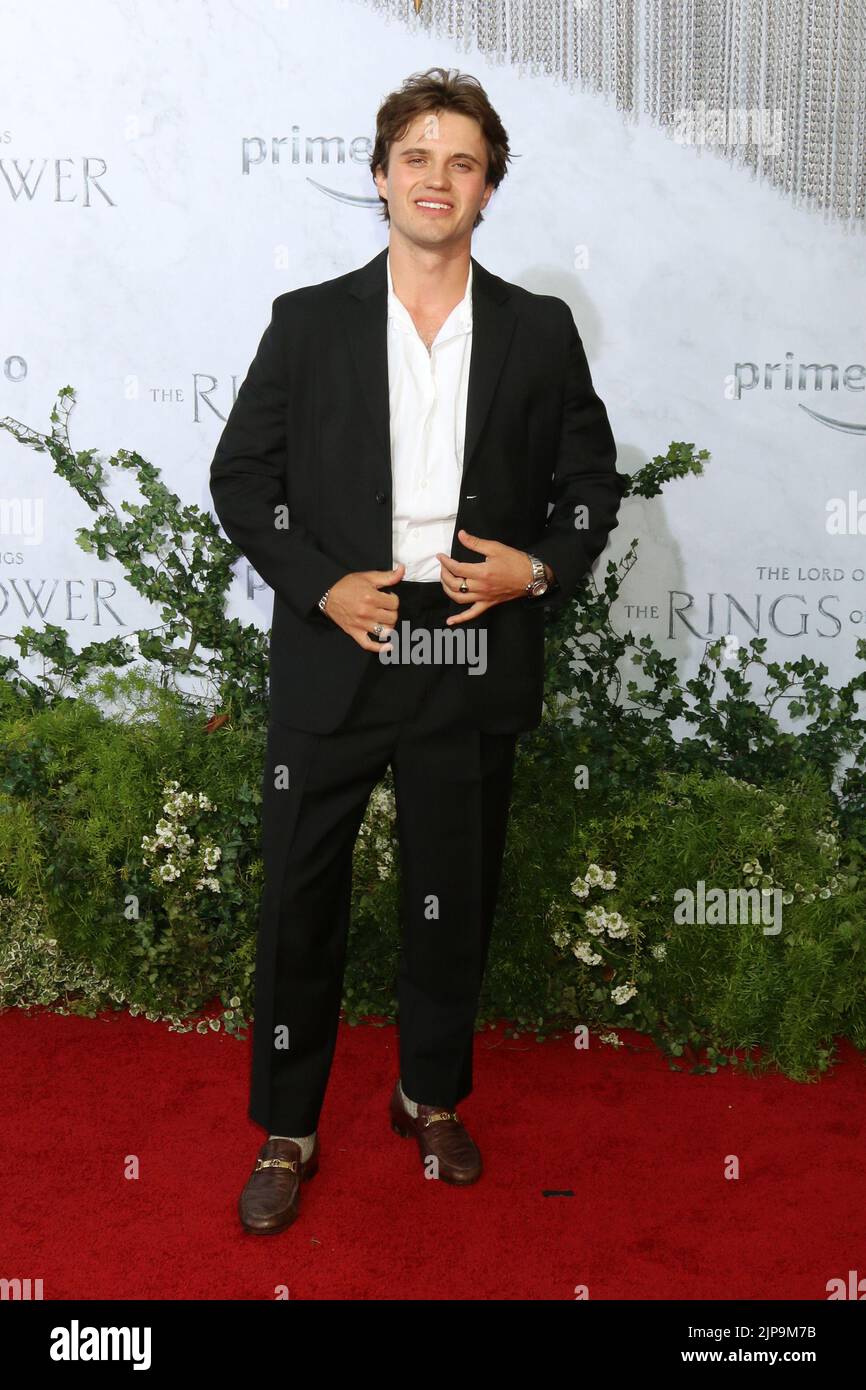 LOS ANGELES - AUG 15:  George Sear at the The Lord Of The Rings: The Rings Of Power Premiere Screening at Culver Studios on August 15, 2022 in Culver City, CA Stock Photo