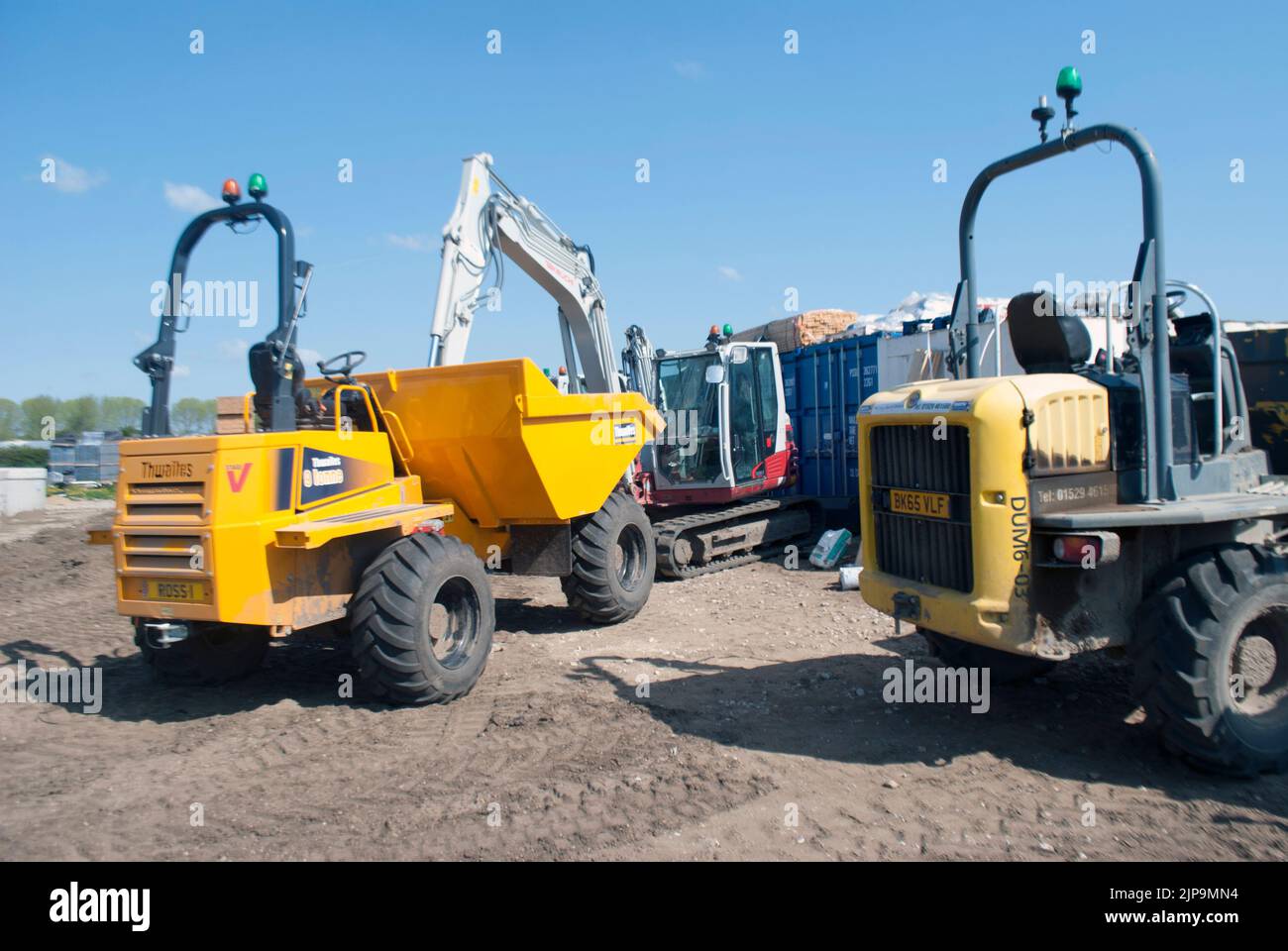 Newly constructed houses building site Stock Photo