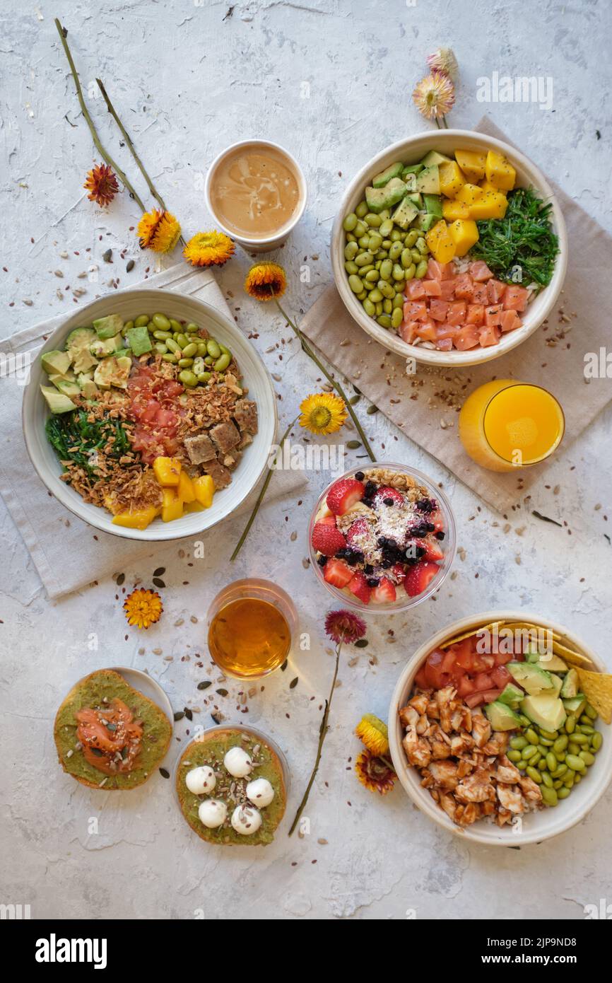 breakfast, meal, cereal, hawaii islands, national dish, bowl, poke