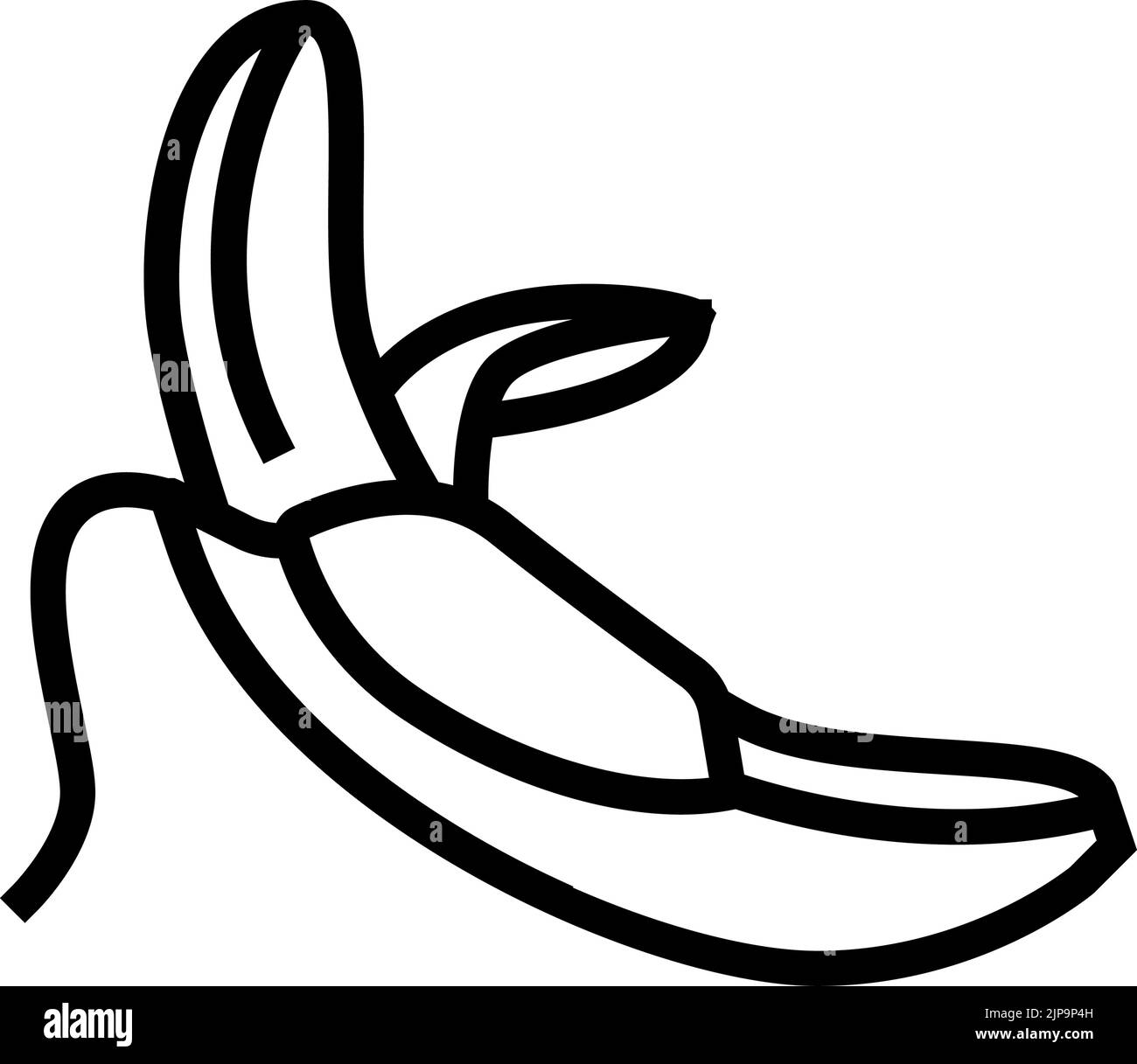 banana peel line icon vector illustration Stock Vector Image & Art Alamy