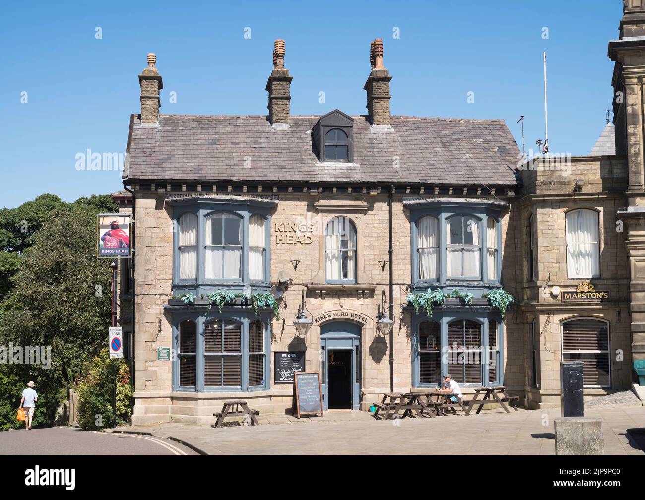The Kings Head Hotel, in Buxton, Derbyshire, England, UK Stock Photo