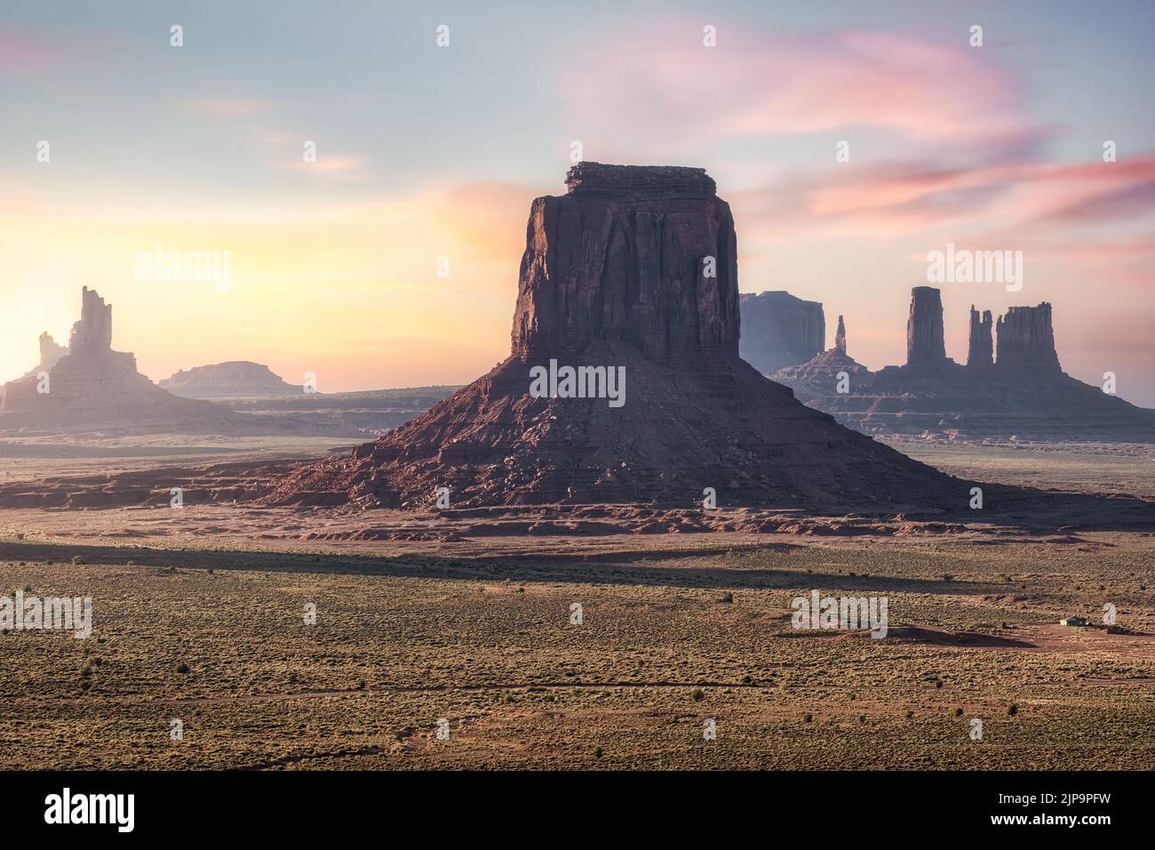 sunset, monument valley, navajo nation reservation, sunsets, monument