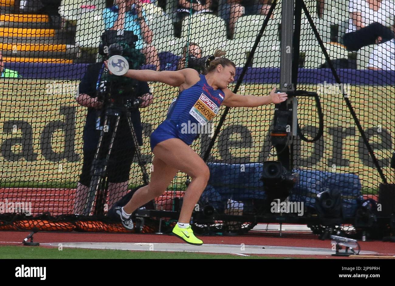 Sandra Perkovic of Croatia Women's Discus Throw during the European
