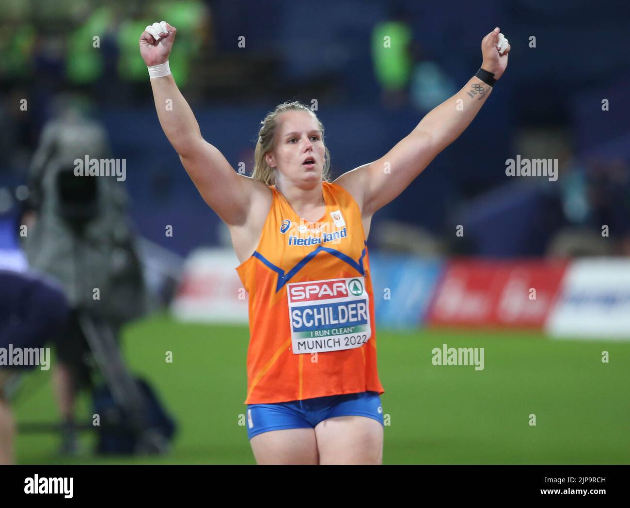Munich, Germany August 15, 2022, Jessica Schilder of Netherlands Gold