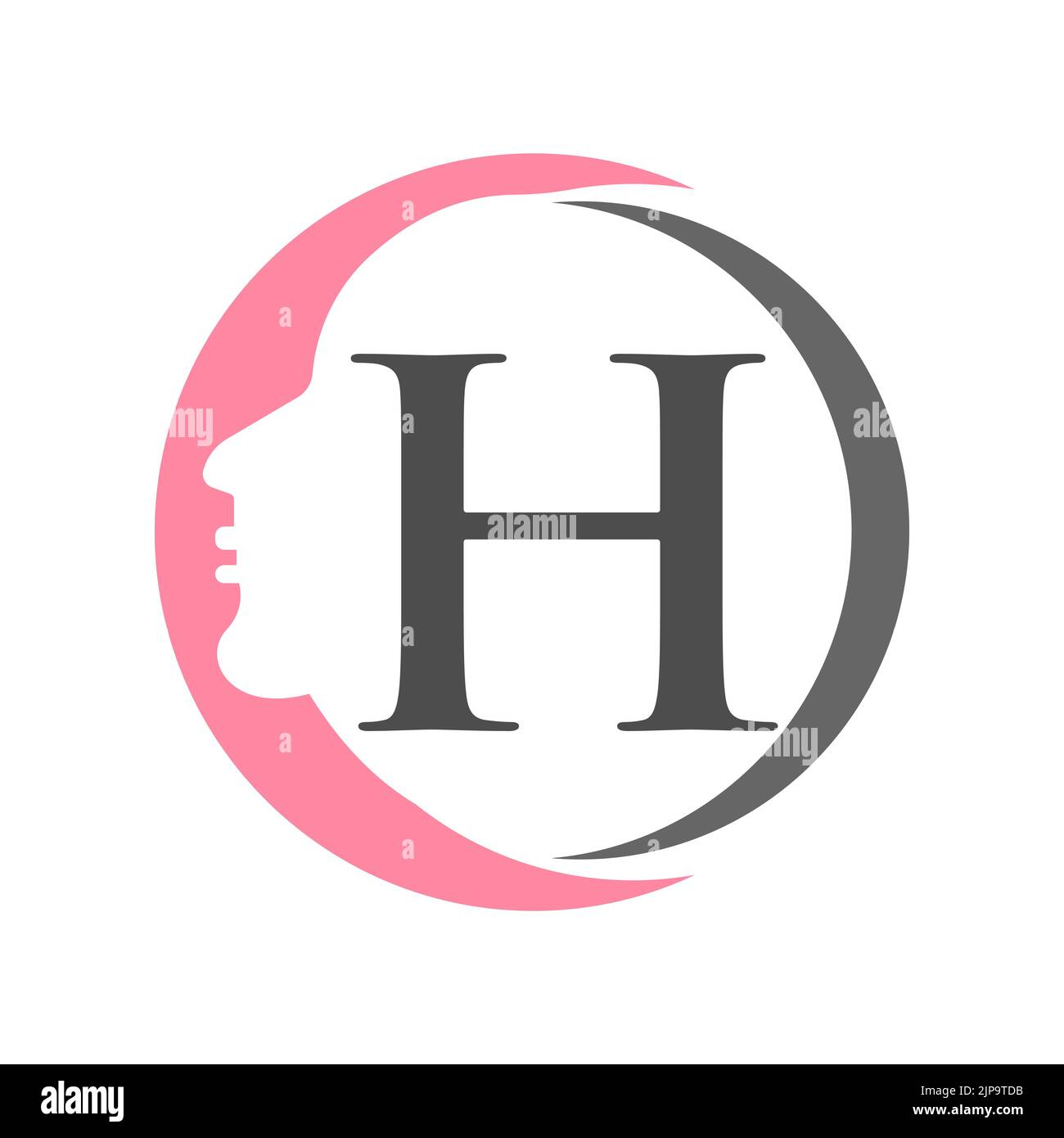Letter H Spa And Beauty Logo Template. Beauty Woman Logo Used For Icon ...