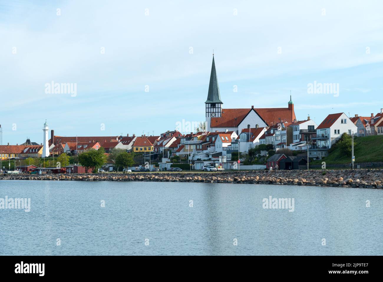 Roenne, capital town of Bornholm Denmark Stock Photo