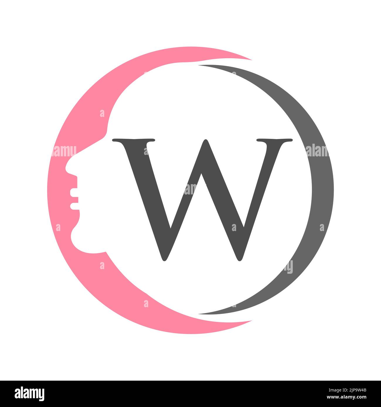 Letter W Spa And Beauty Logo Template. Beauty Woman Logo Used For Icon ...
