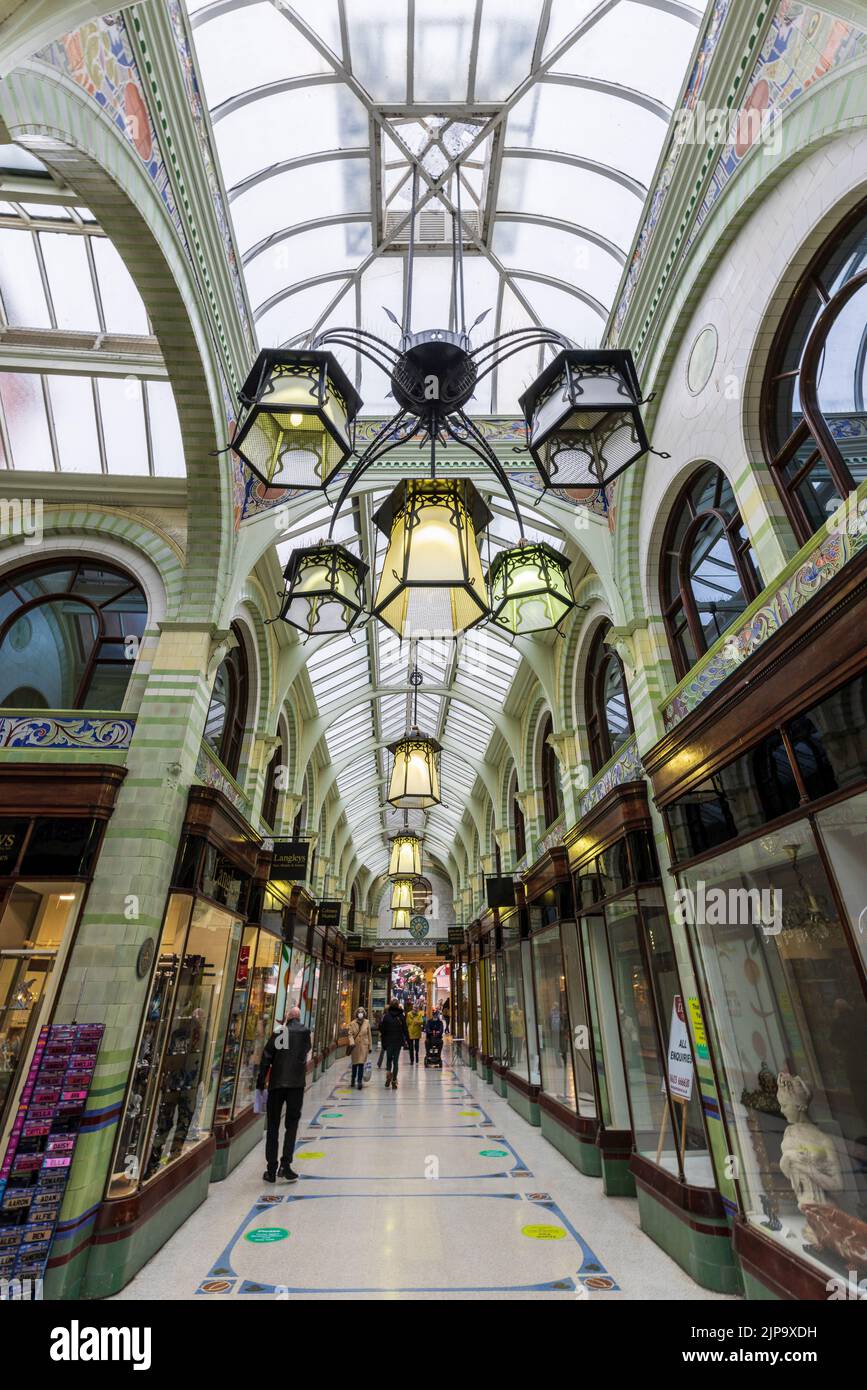 The Royal Arcade in Norwich, Norfolk, England Stock Photo