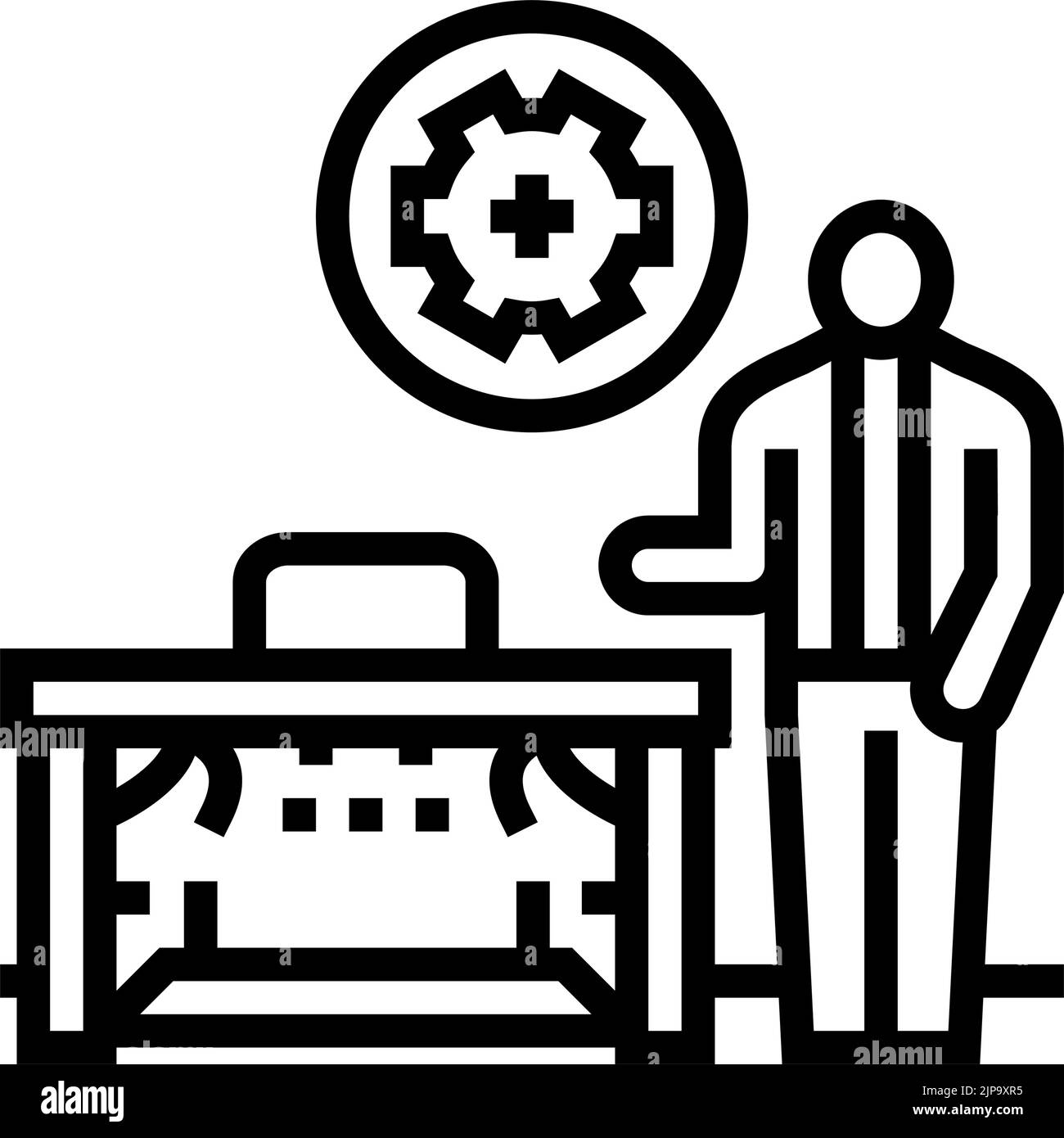 custom furniture interior design line icon vector illustration Stock