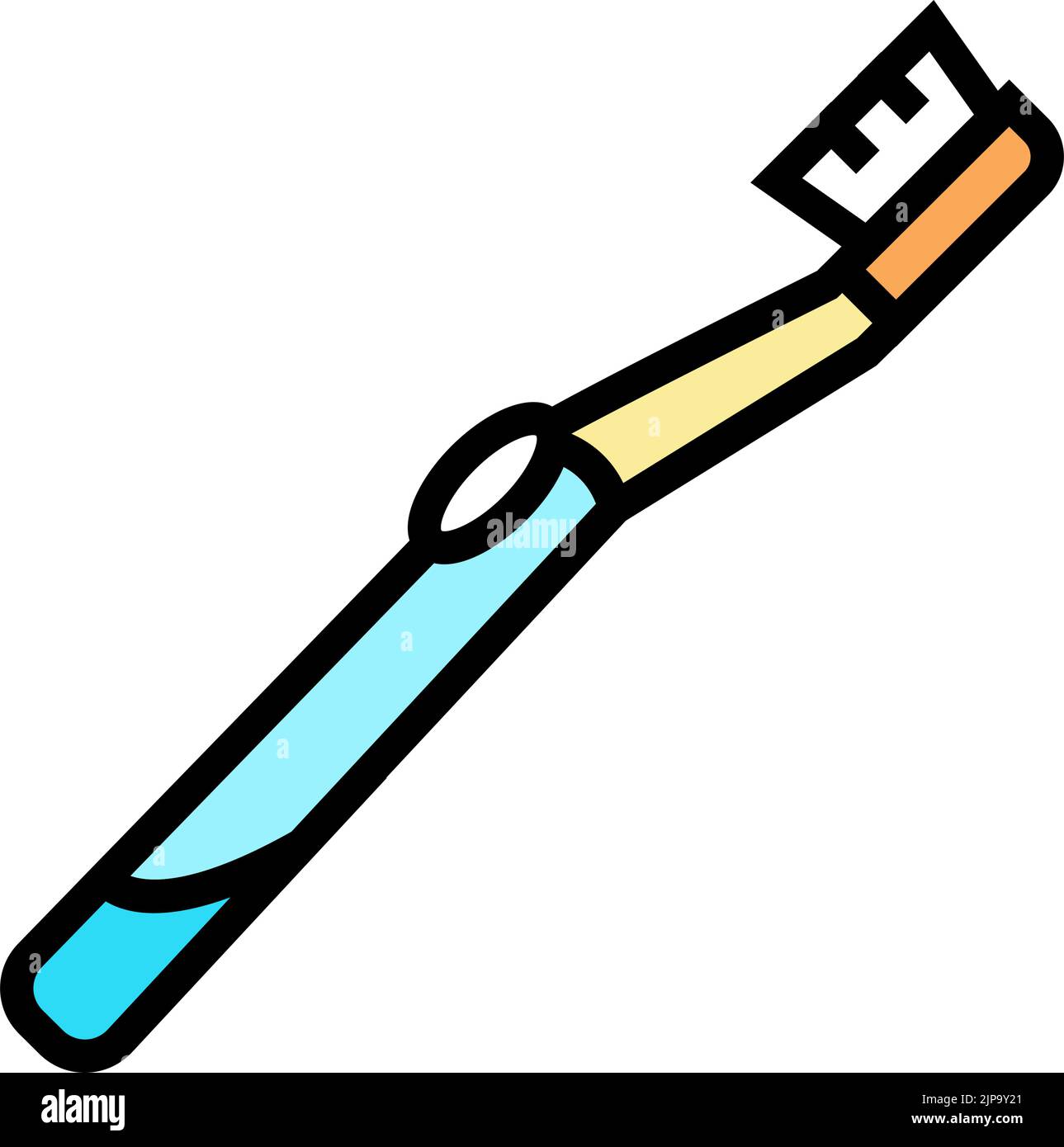toothbrush dental care color icon vector illustration Stock Vector ...