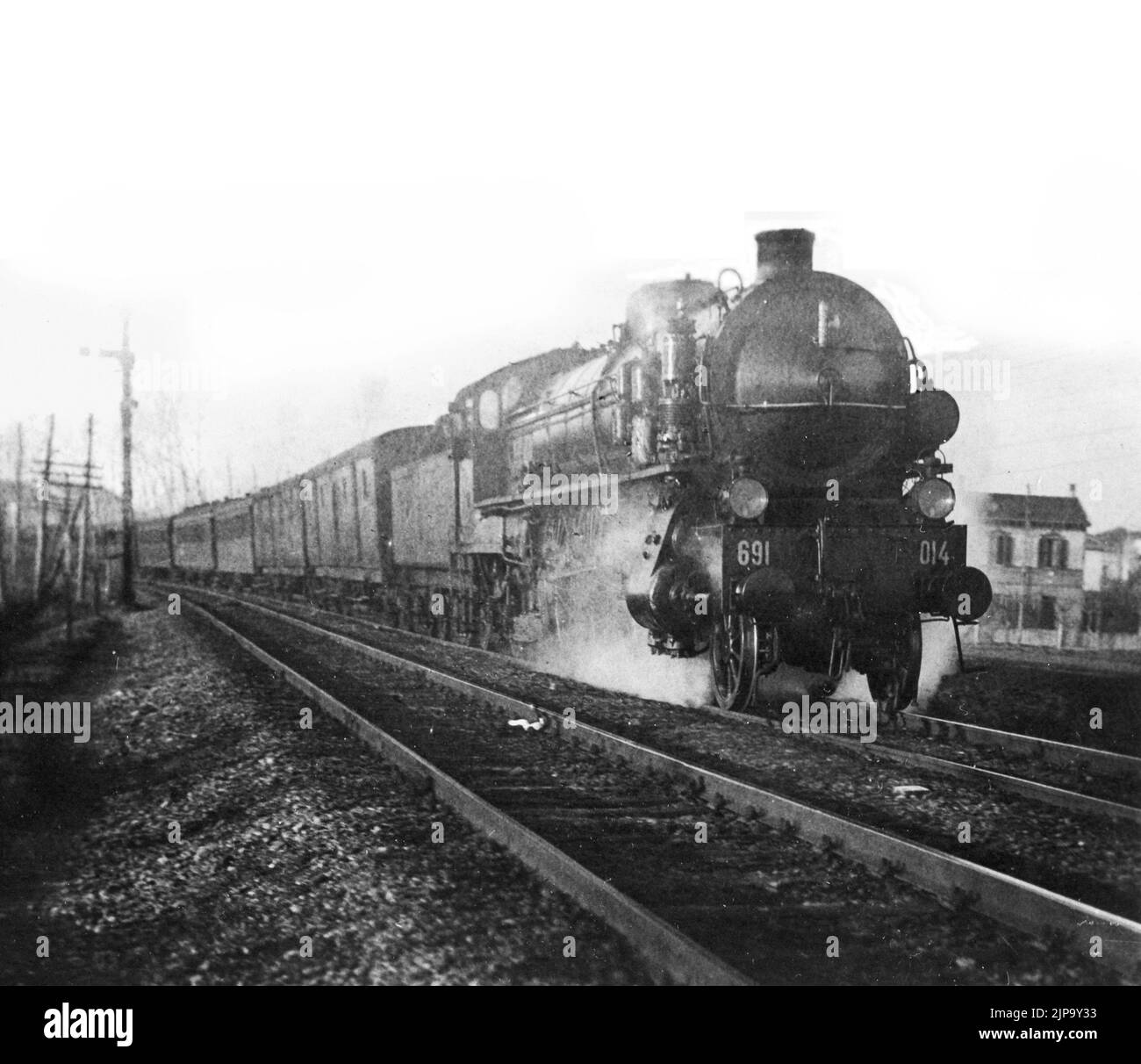 Treni e Tram - Locomotiva Breda Gr. 691-014 (anni 30) Stock Photo