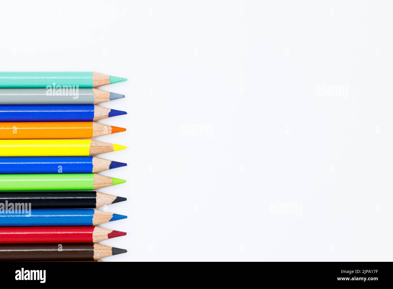 A colored pencil isolated on a white background Stock Photo - Alamy