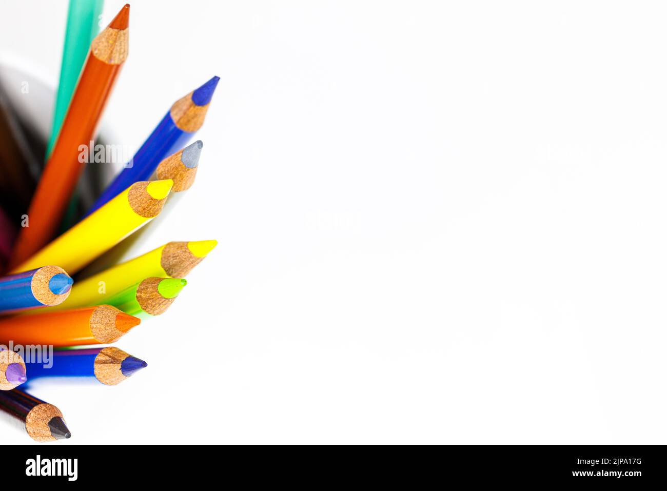A colored pencil isolated on a white background Stock Photo - Alamy