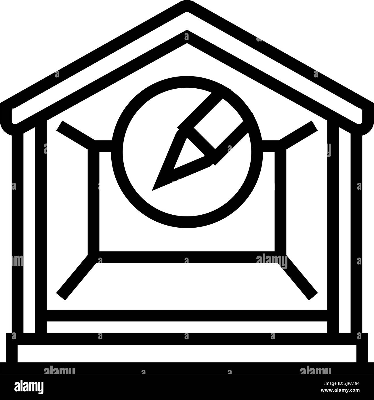 interior design room home line icon vector illustration Stock Vector ...